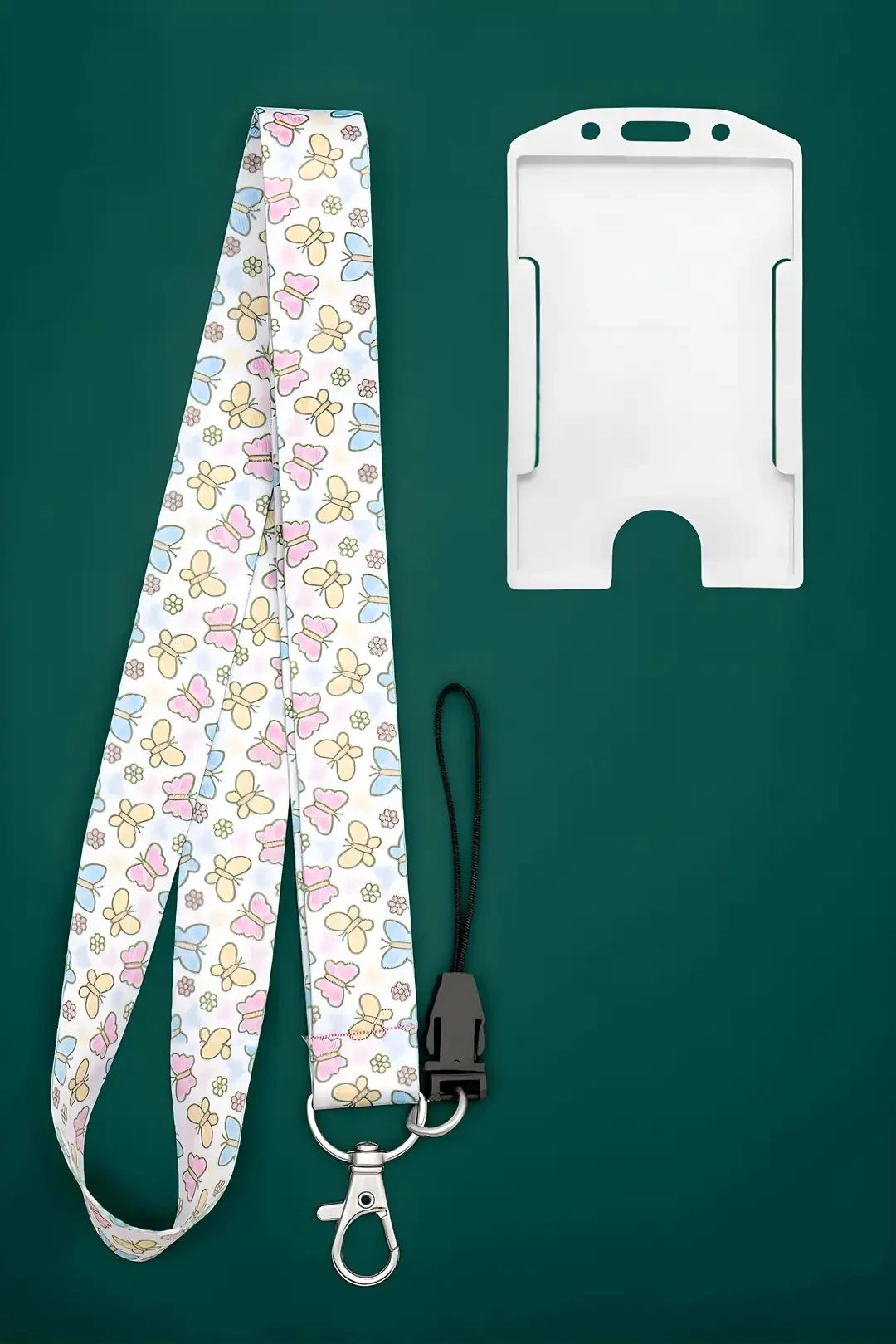  Boyun Askı İpi Telefon Askı İpi Kartlık( ASS0194-1-Renkli Kelebek  )