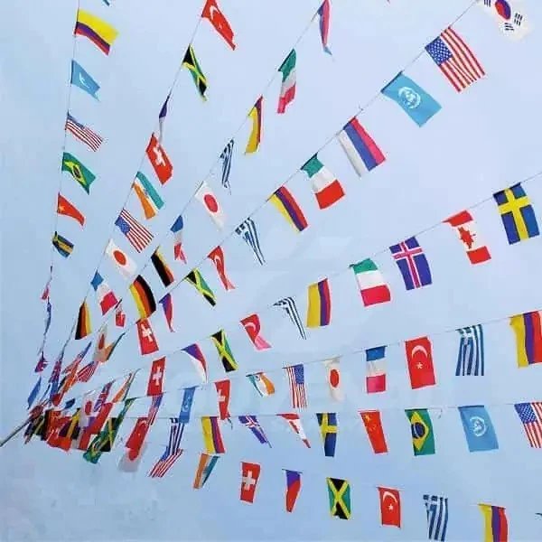 İpe Dizili  ülke bayrağı