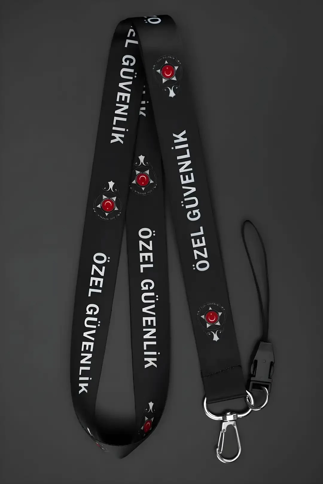 Boyun Askı İpi Yaka Kartı Kimlik Askısı Telefon Aksesuarı (ASK0309-Özel Güvenlik)