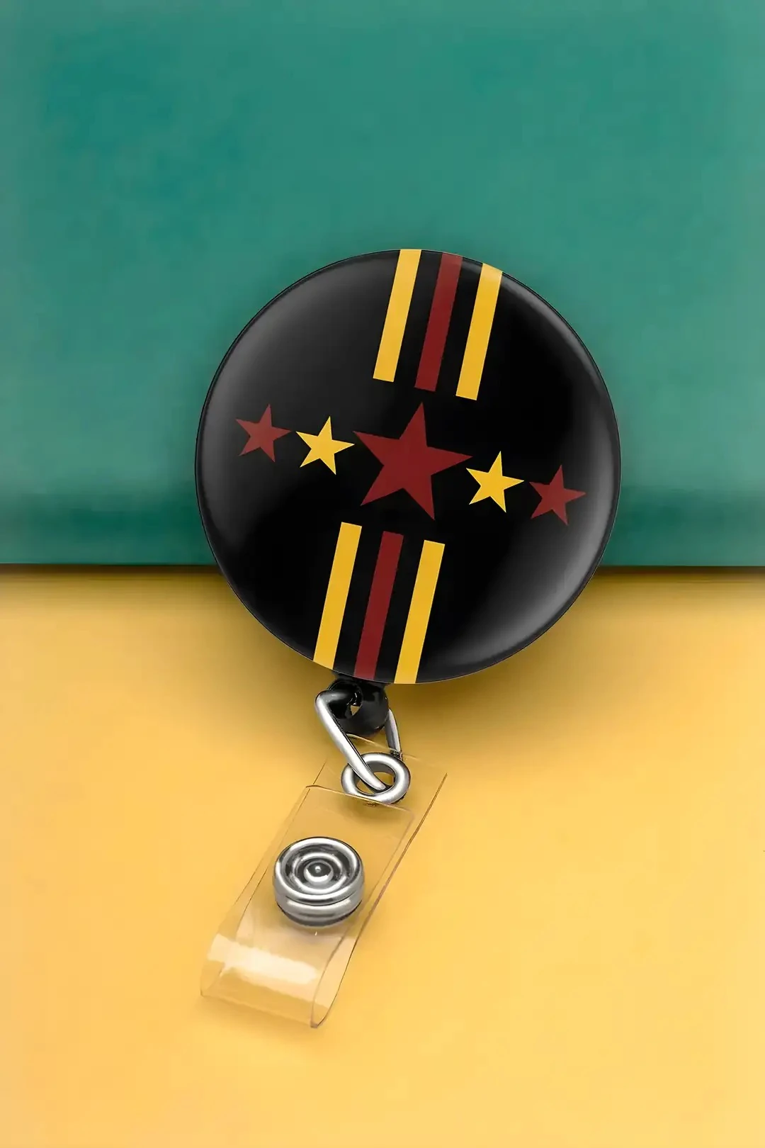  Buton Yoyo Yaka Kartlığı Kart Tutucu Yoyo Kartlık (MBY0090-taraftar renkleri )