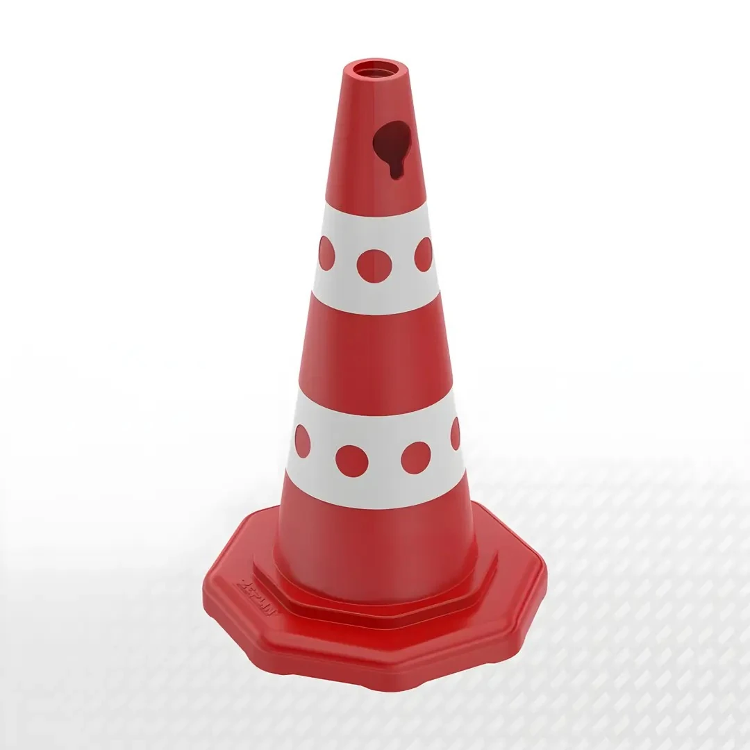 Zincir Geçirmeli Trafik Konisi Reflektifli Duba (50Cm)