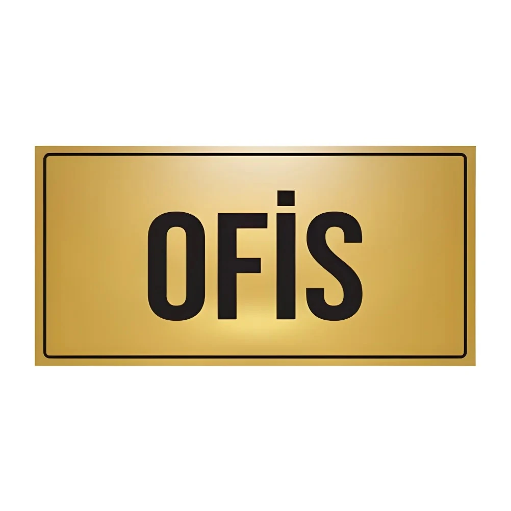 Ofis Yönlendirme Levhası (10x20cm-Metal)