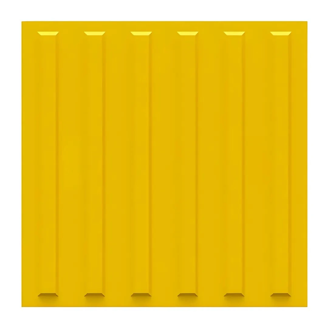 Çizgili Engelli Yolu Zemin işaretleme (8X300X300mm- Sarı)