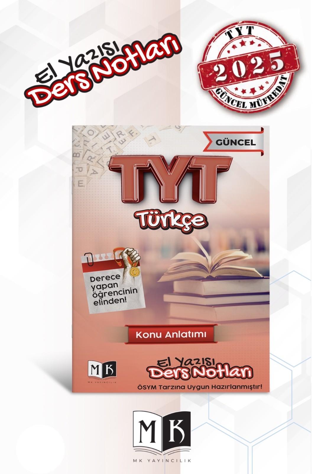 2025 TYT TÜRKÇE-MATEMATİK-GEOMETRİ EL YAZISI DERS NOTLARI SET