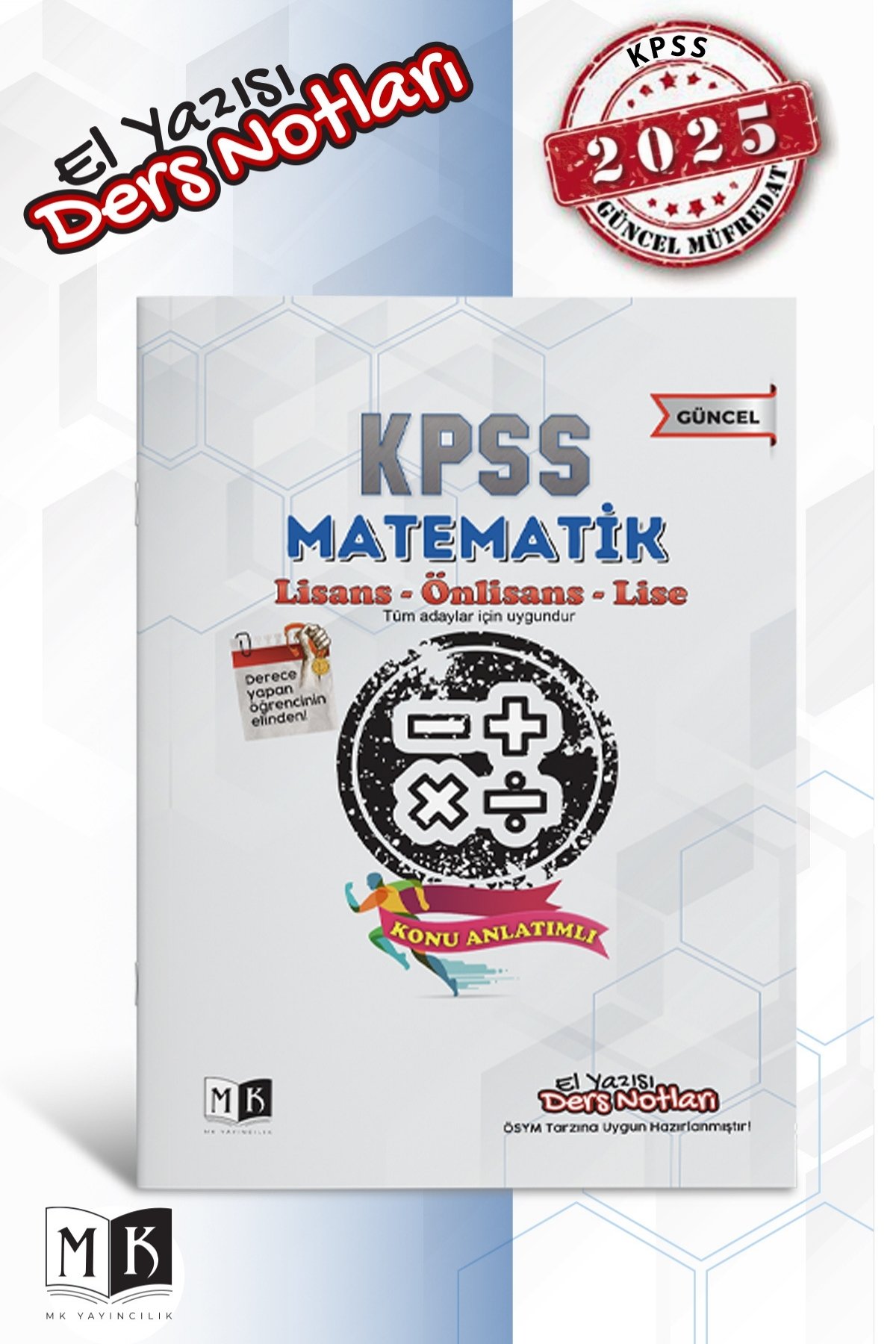 2025 KPSS MATEMATİK EL YAZISI DERS NOTLARI KİTABI