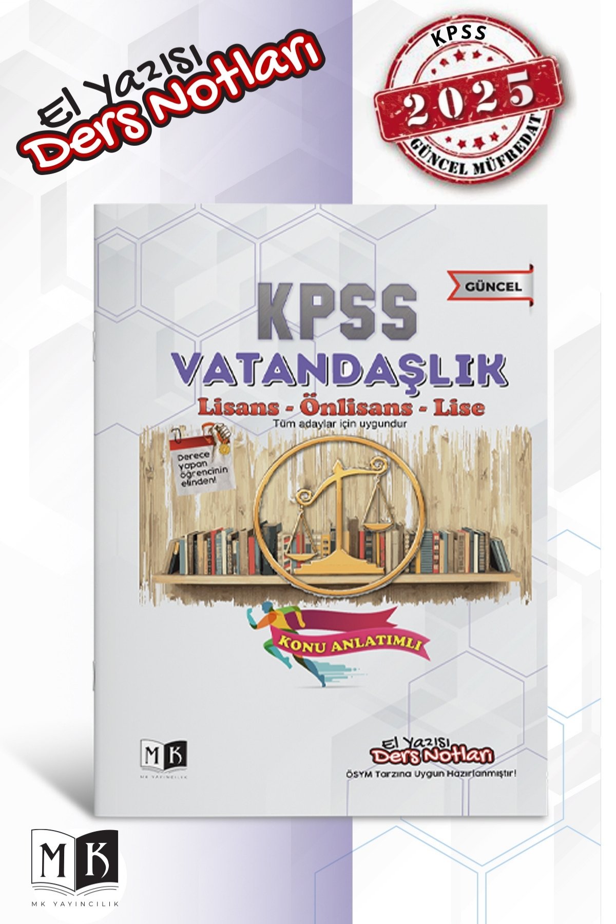 2025 KPSS VATANDAŞLIK EL YAZISI DERS NOTLARI KİTABI