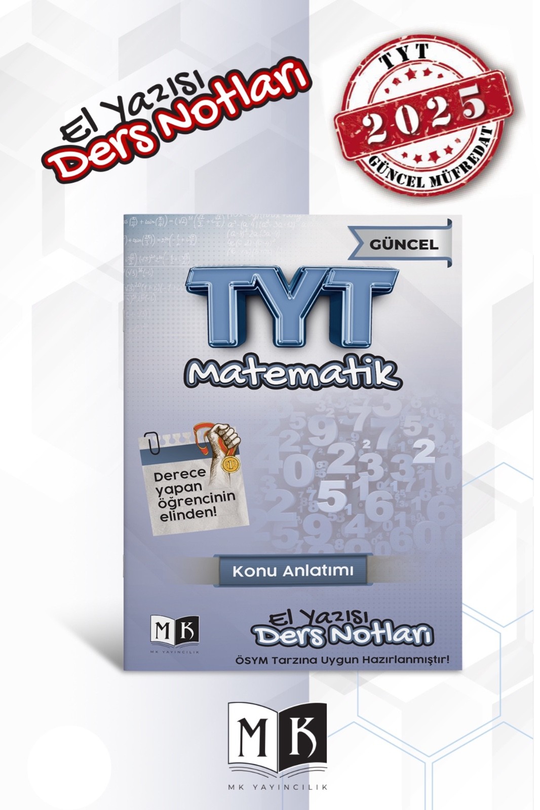 2025 TYT TÜRKÇE-MATEMATİK-GEOMETRİ EL YAZISI DERS NOTLARI SET