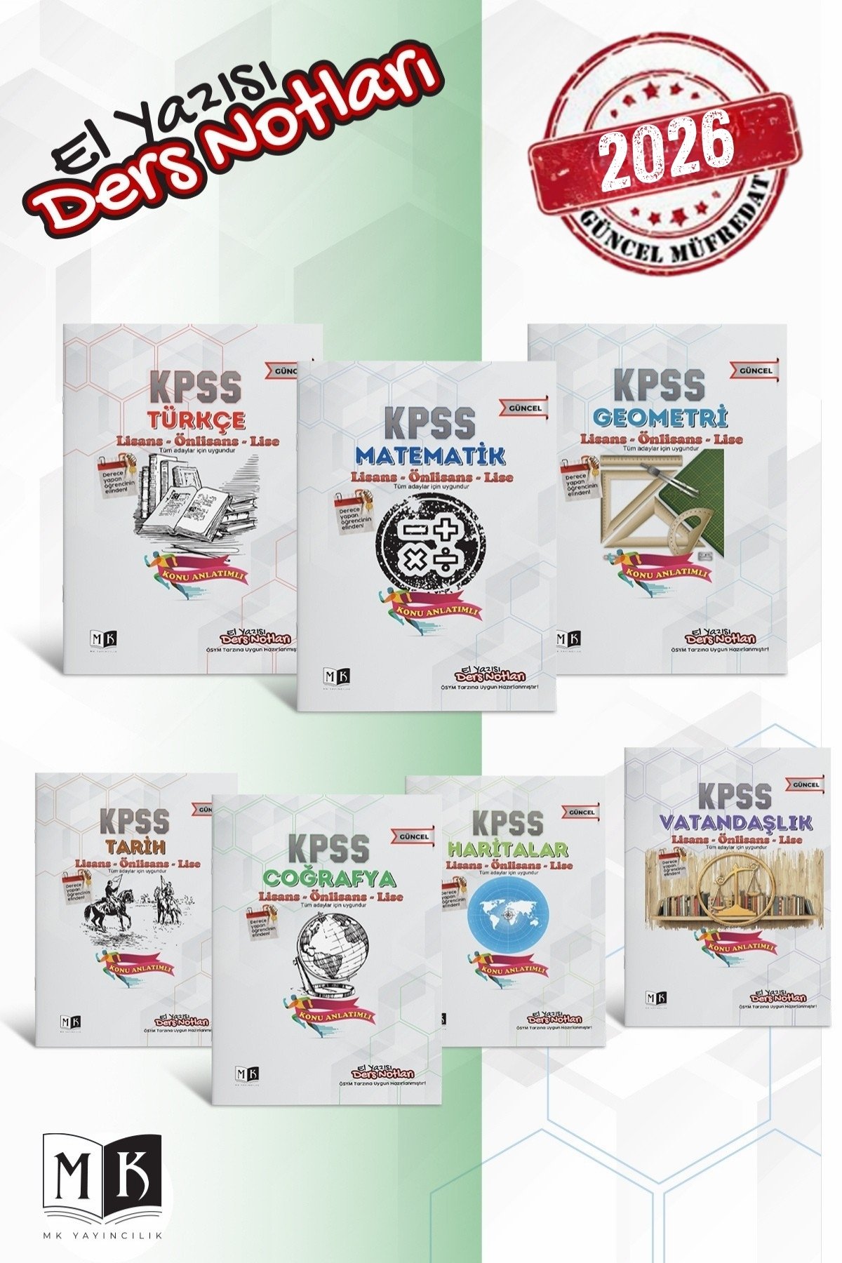 2026 KPSS GENEL KÜLTÜR GENEL YETENEK EL YAZISI DERS NOTLARI FUL SET