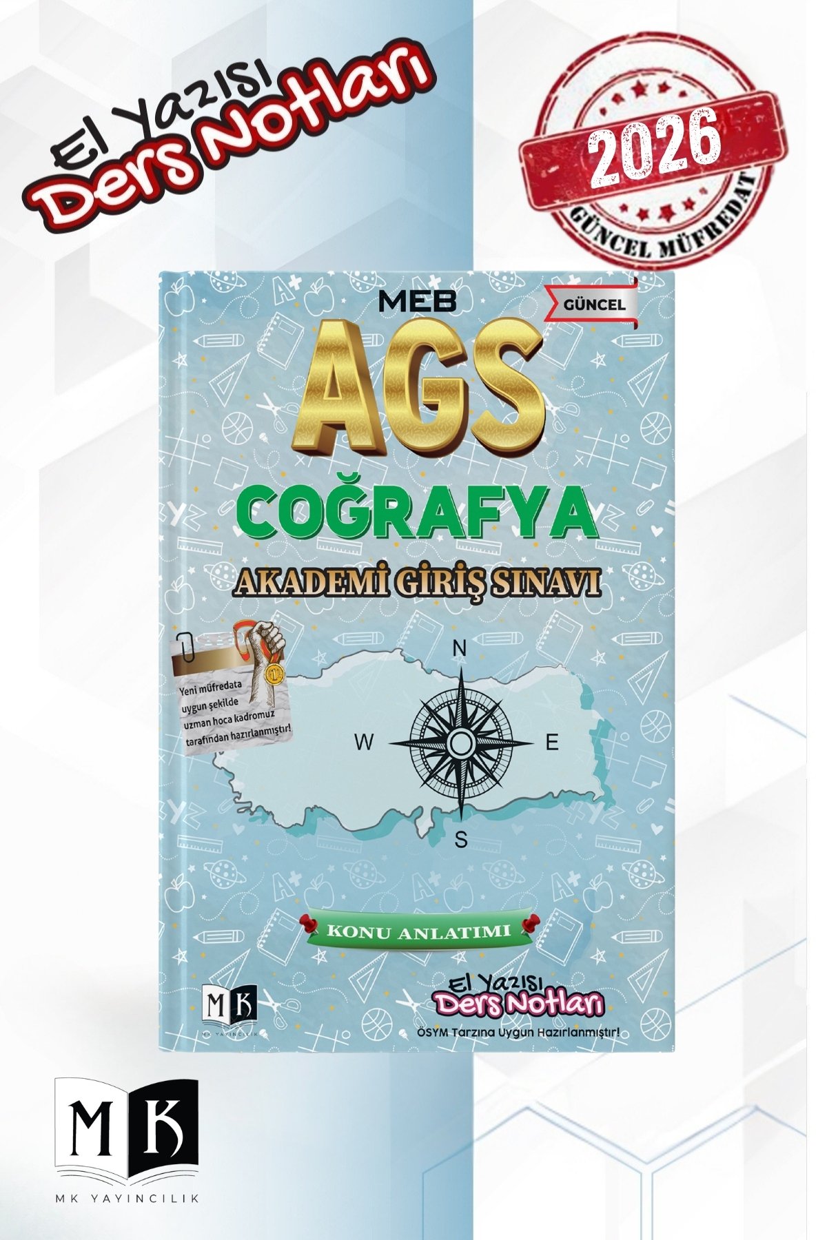 2026 AGS COĞRAFYA EL YAZISI DERS NOTLARI KİTABI