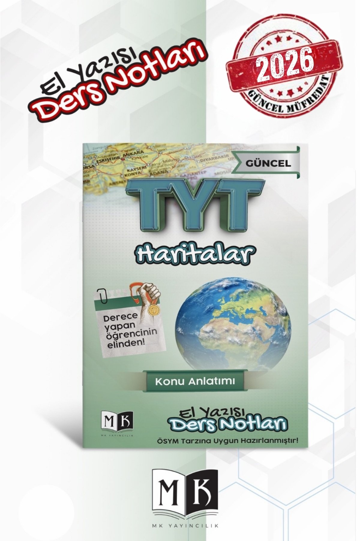 2026 TYT HARİTALAR EL ÇİZİMİ DERS NOTLARI KİTABI