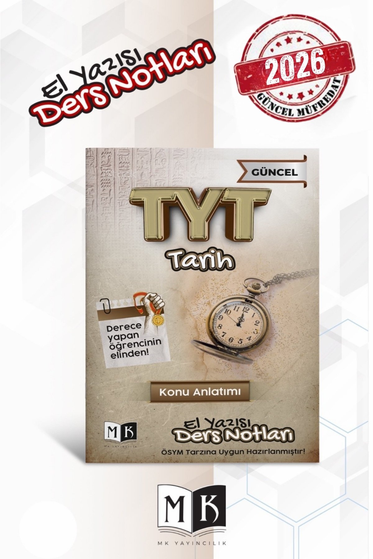 2026 TYT TARİH EL YAZISI DERS NOTLARI KİTABI