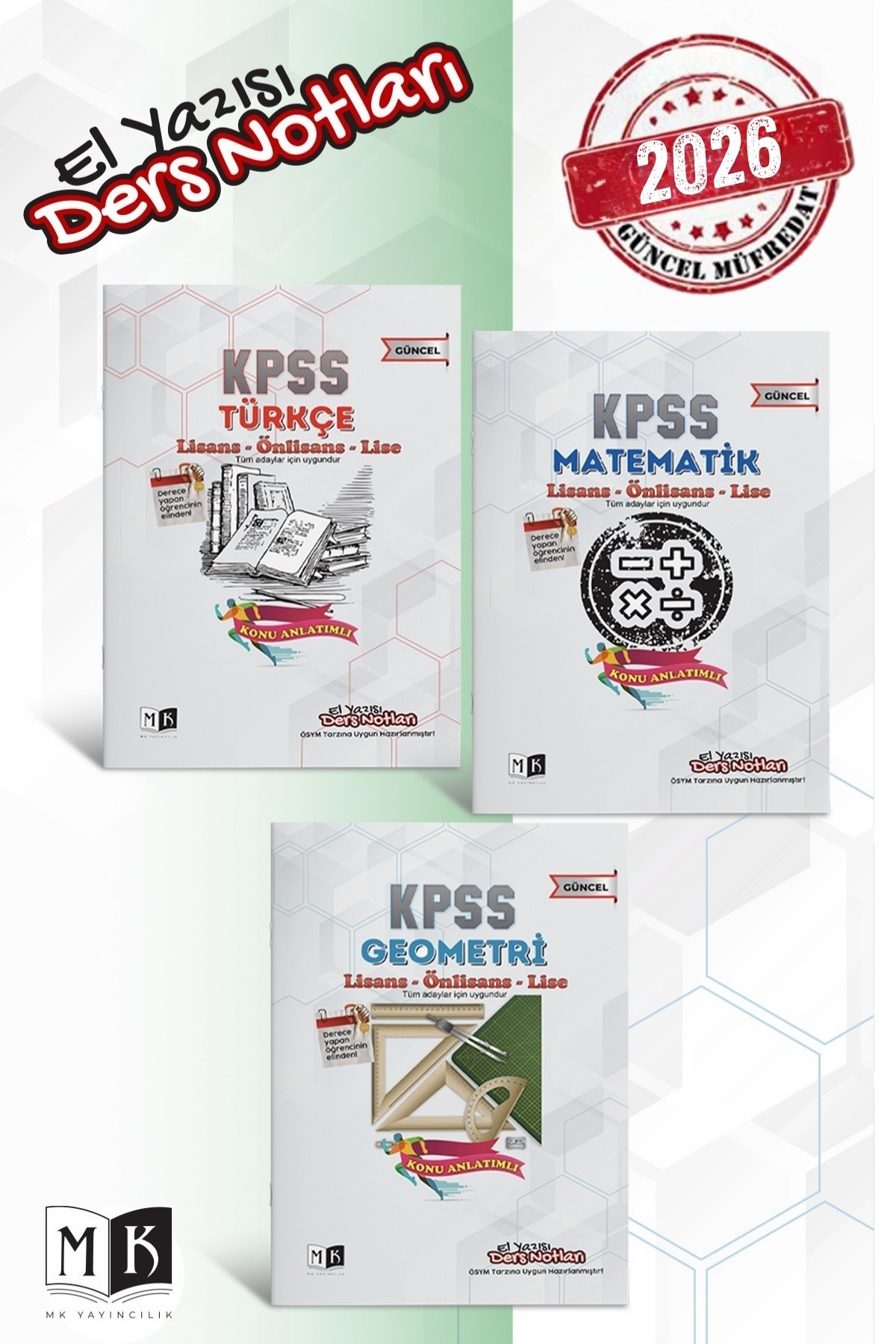 2026 KPSS GENEL YETENEK  EL YAZISI DERS NOTLARI SET