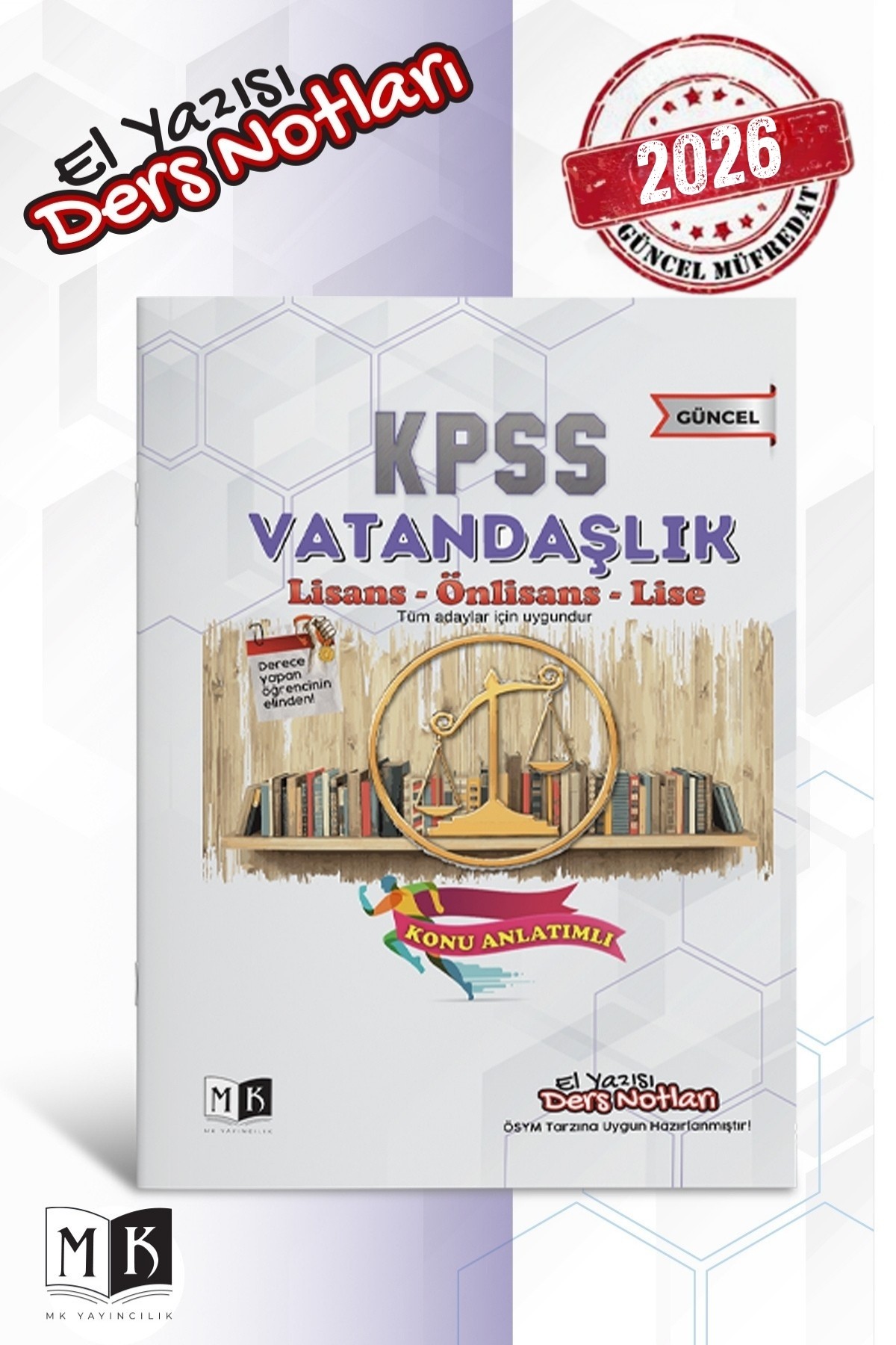 2026 KPSS VATANDAŞLIK EL YAZISI DERS NOTLARI KİTABI
