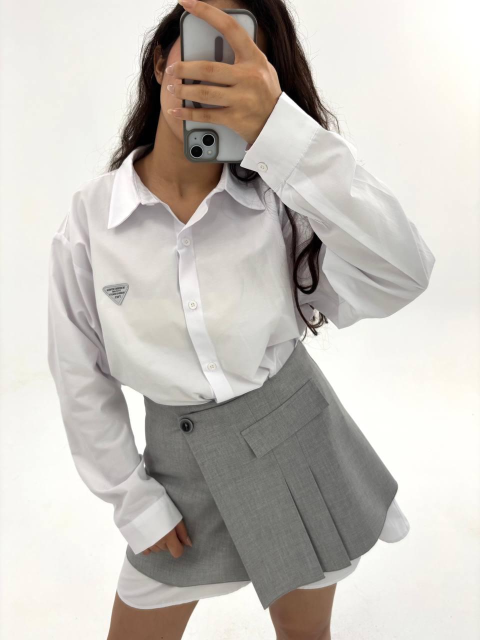 Tasarım Etekli Gömlek Elbise