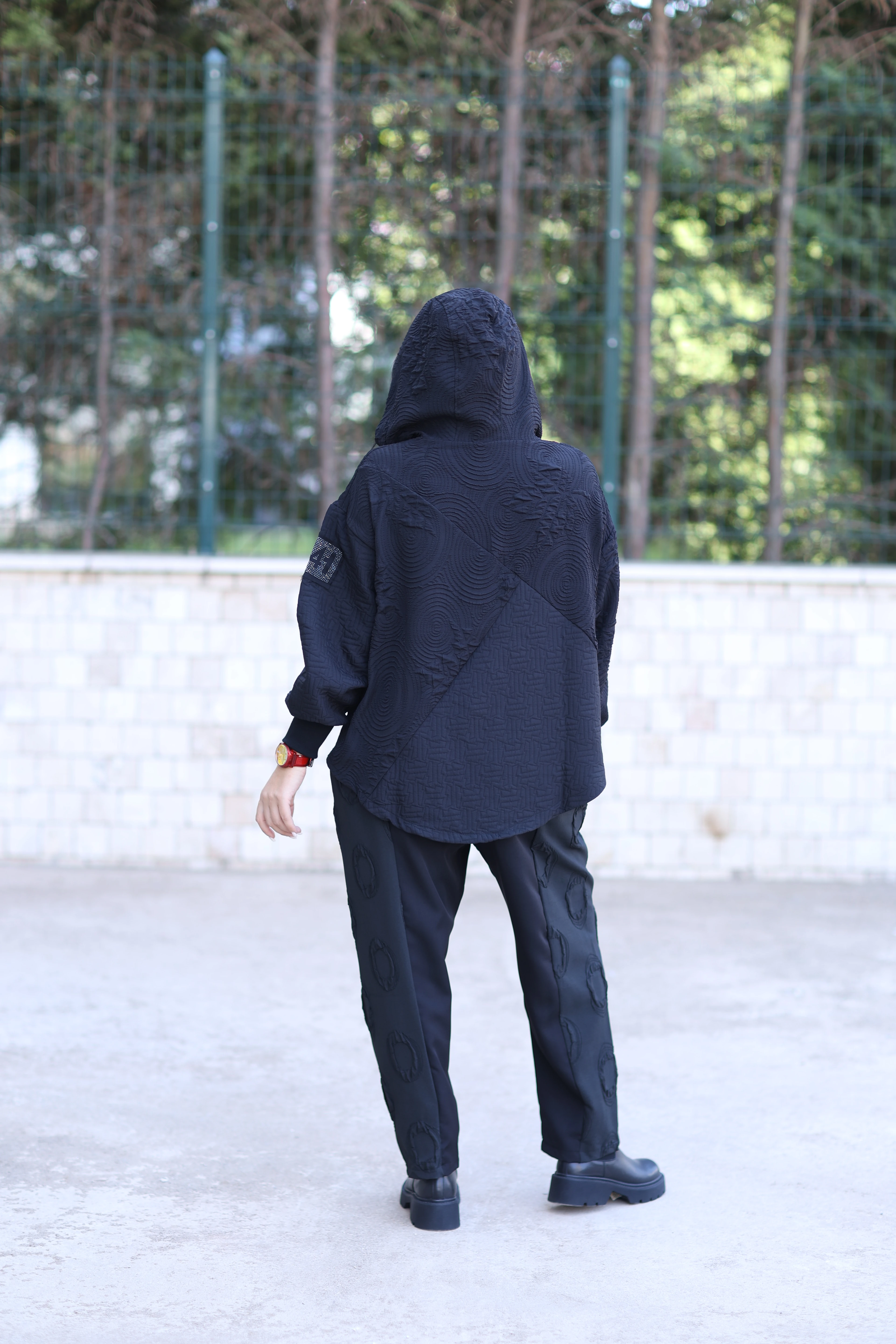 Kapşonlu Sweat - Siyah 