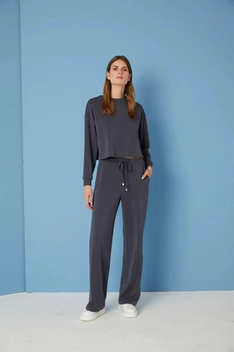 Antrasit Modal Bol Paça Eşofman