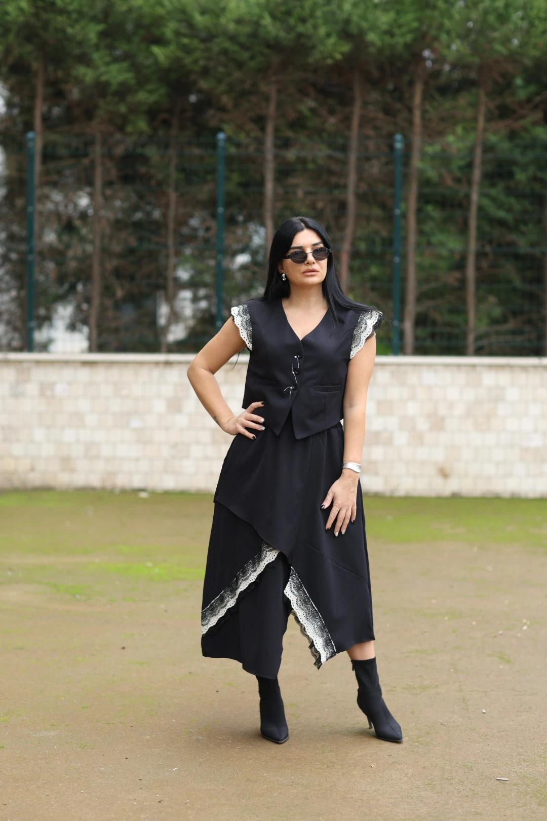 H4 Tasarım Yelek-Siyah