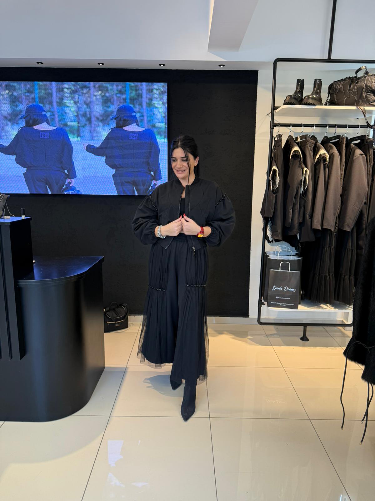 Tasarım Ceket-Siyah