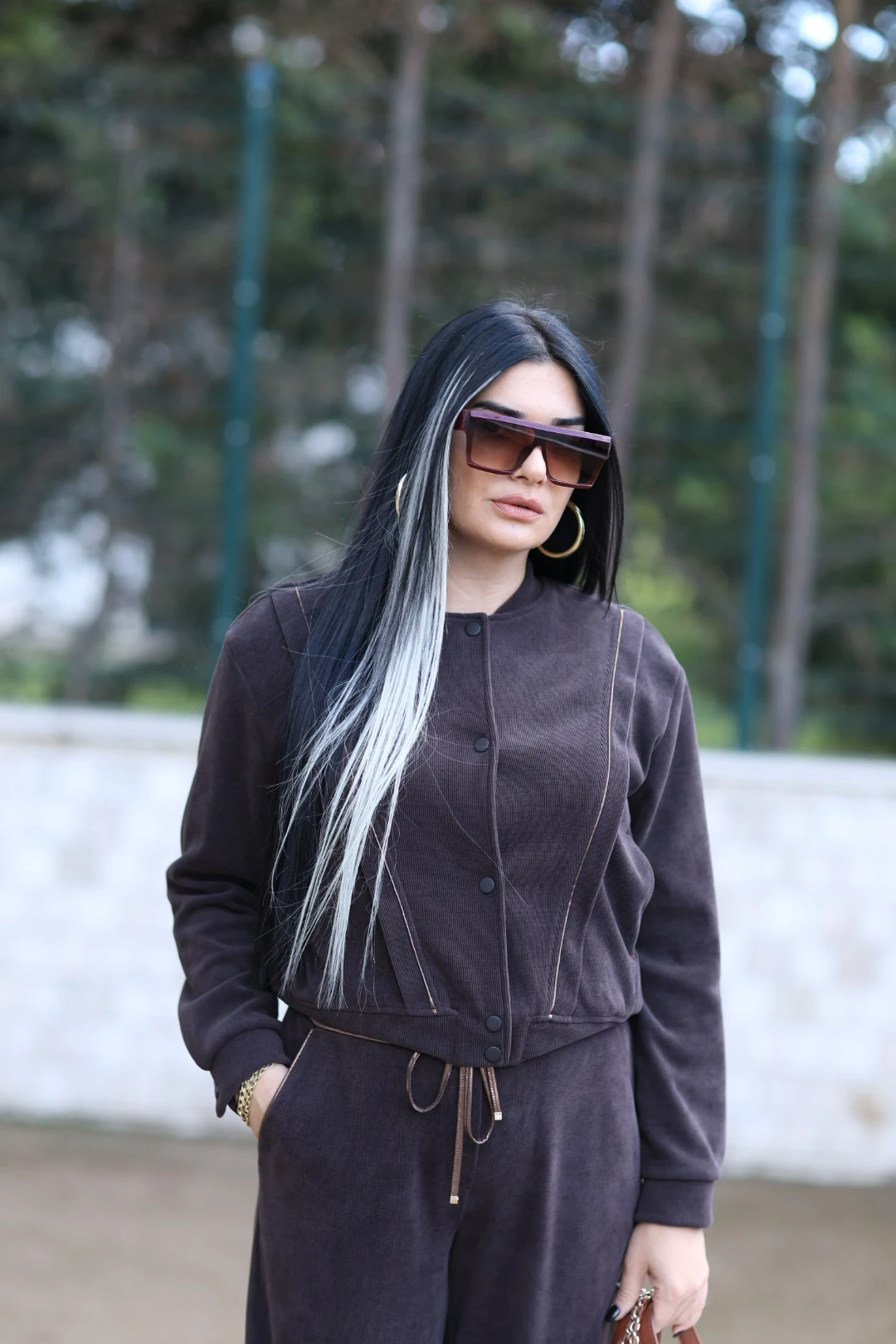 Kadife Bomber Tasarım Ceket