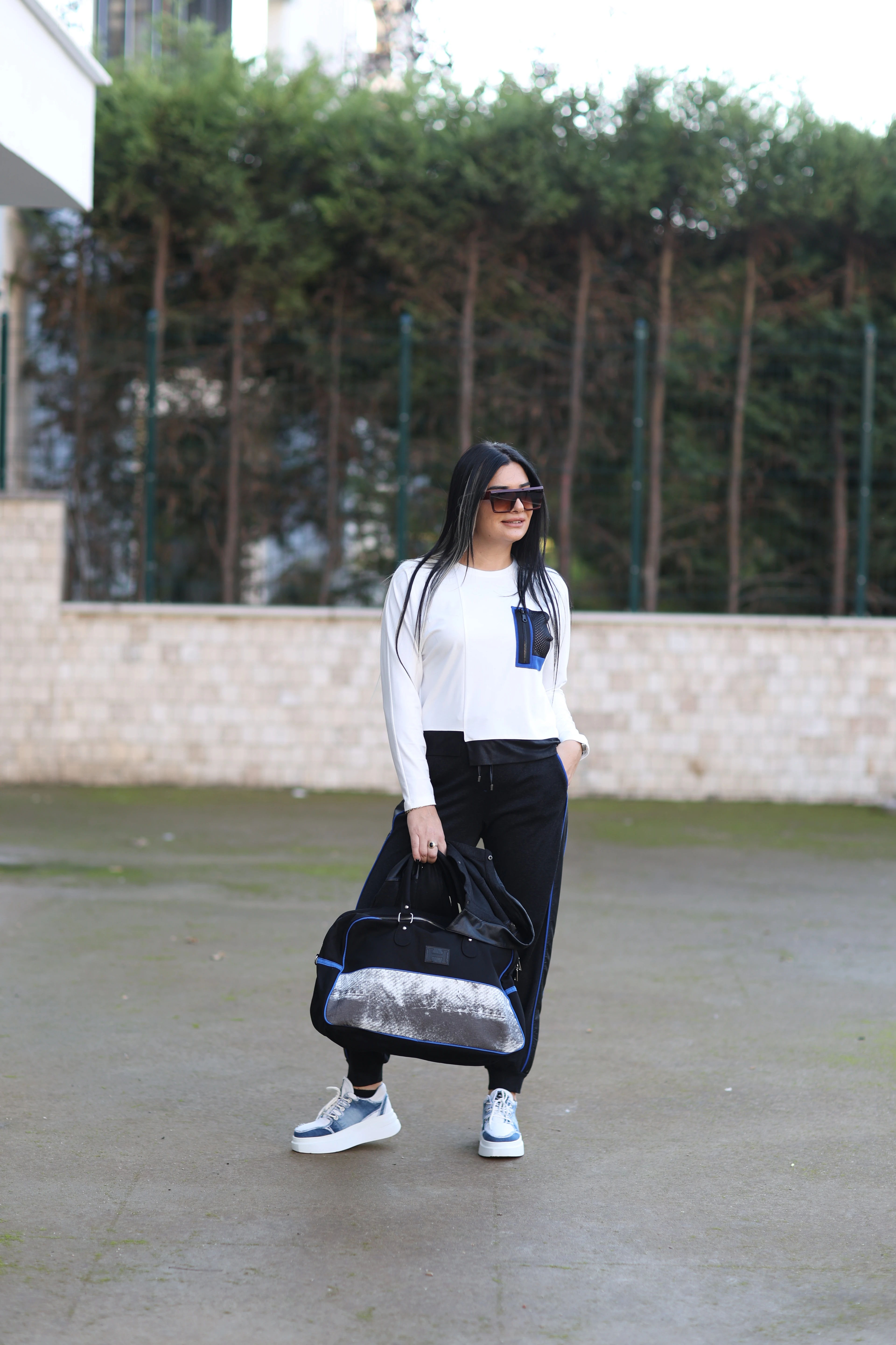 Kasha Kemik Detaylı T-shirt-Beyaz