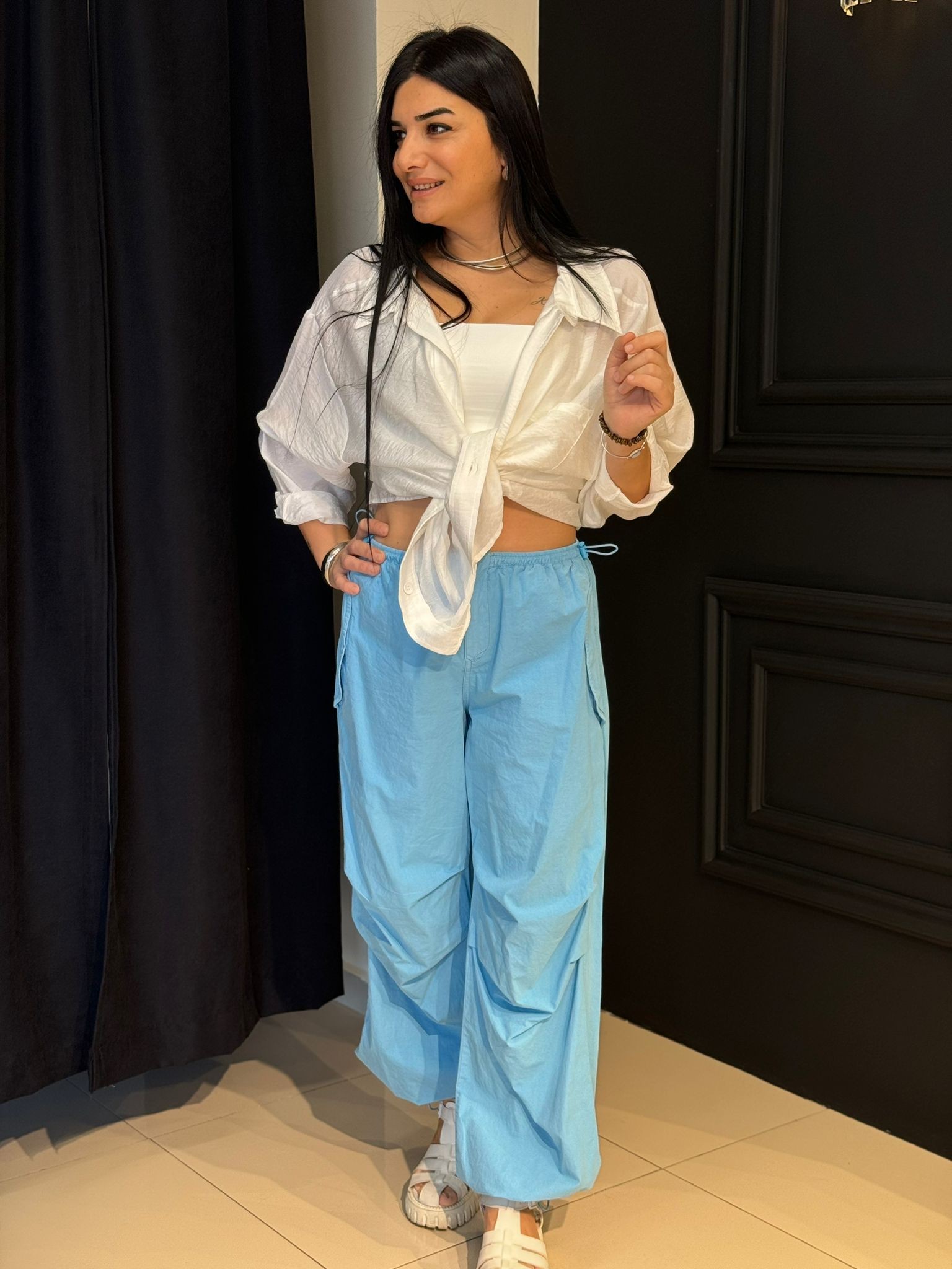 Jogger Pantolon-Mavi