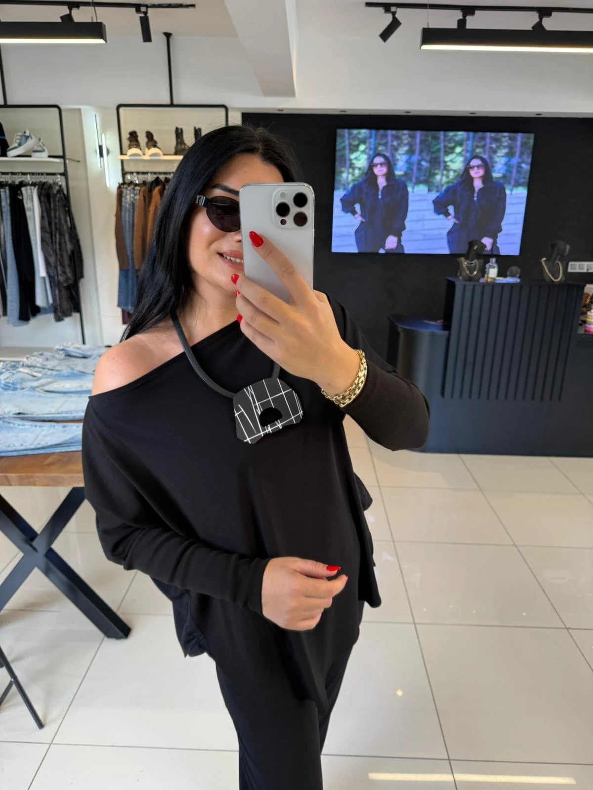 Nilmark Salaş Bluz-Siyah