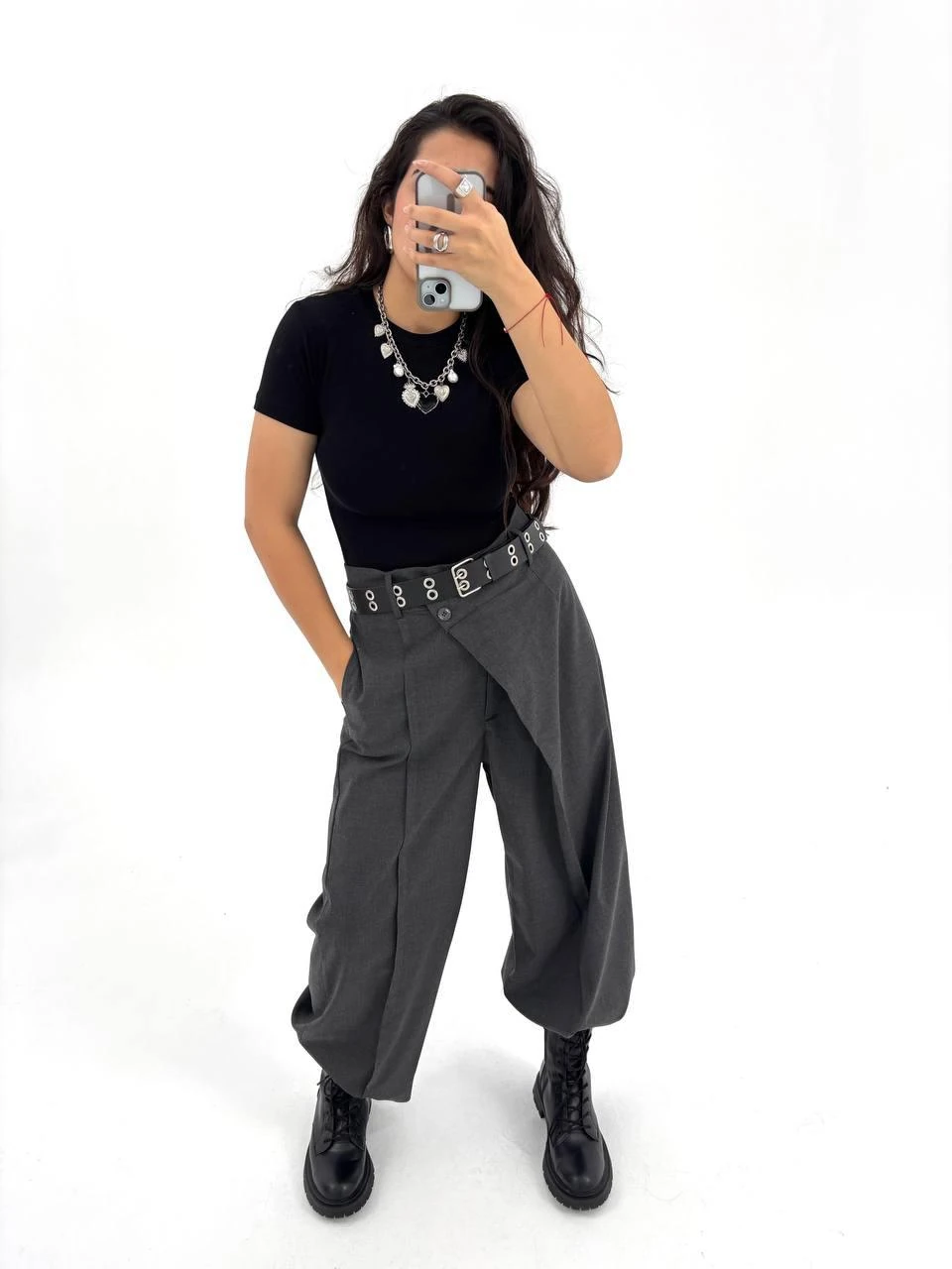 Antrasit Tasarım Pantolon