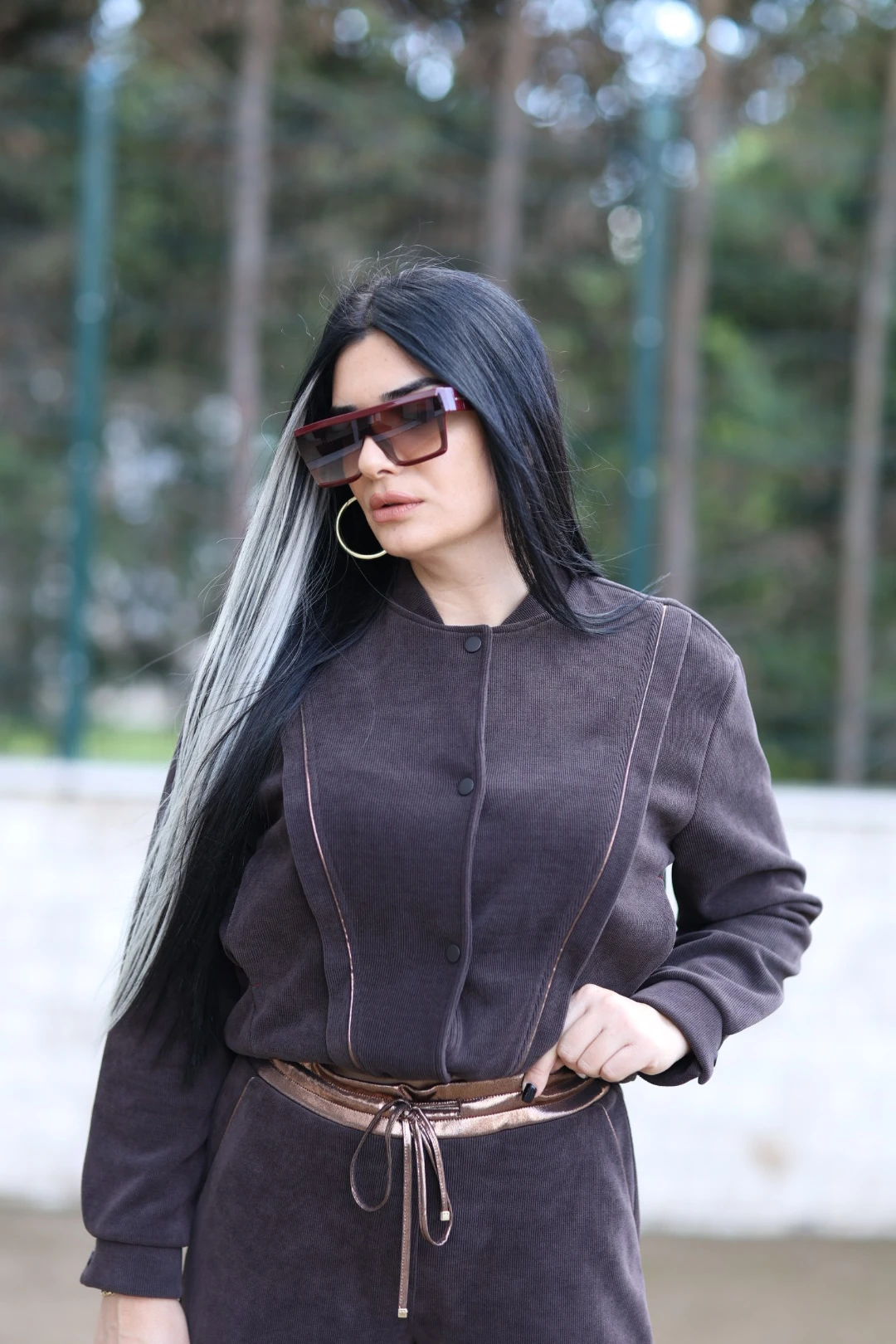 Kadife Bomber Tasarım Ceket