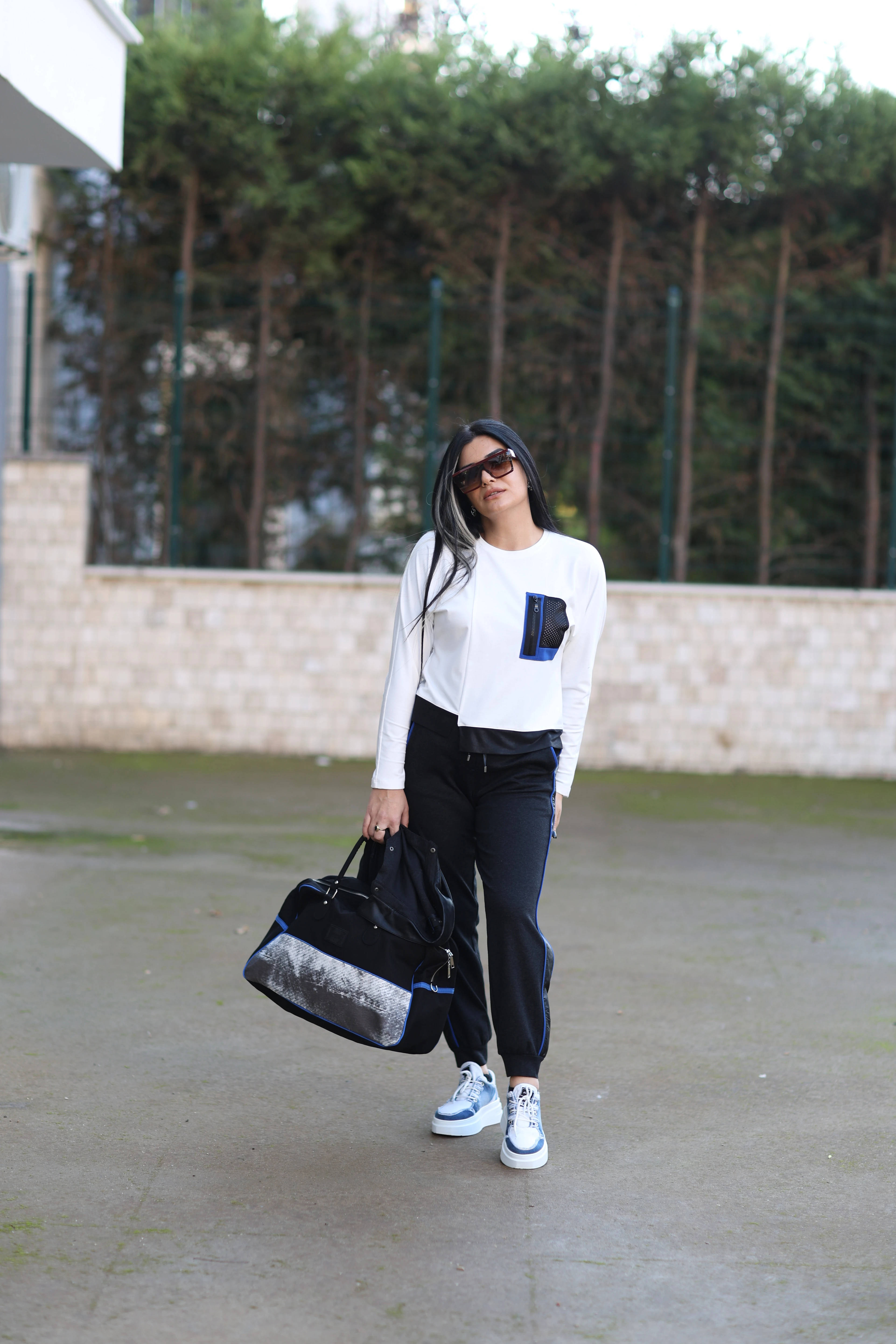 Kasha Kemik Detaylı T-shirt-Beyaz