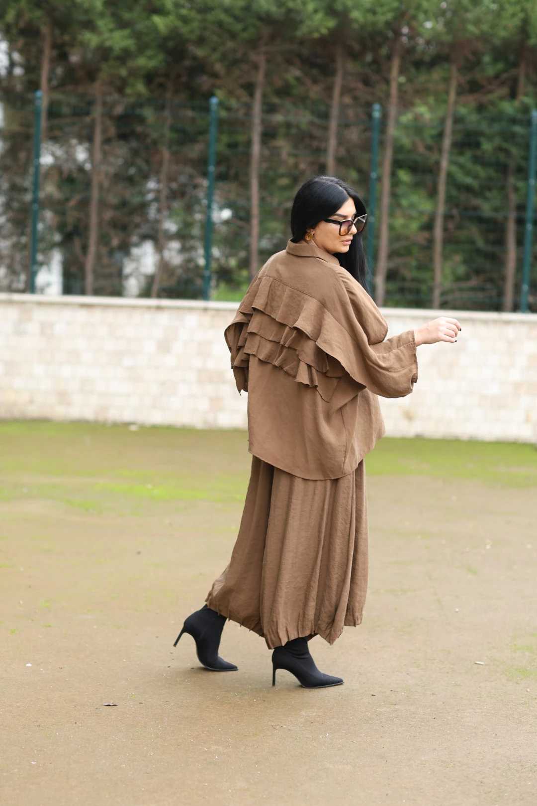 H4 Tasarım Pantolon-Kahverengi