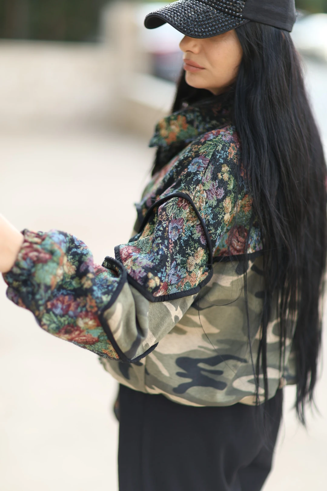 Kamuflaj Detaylı Tasarım Mont-Çokrenkli