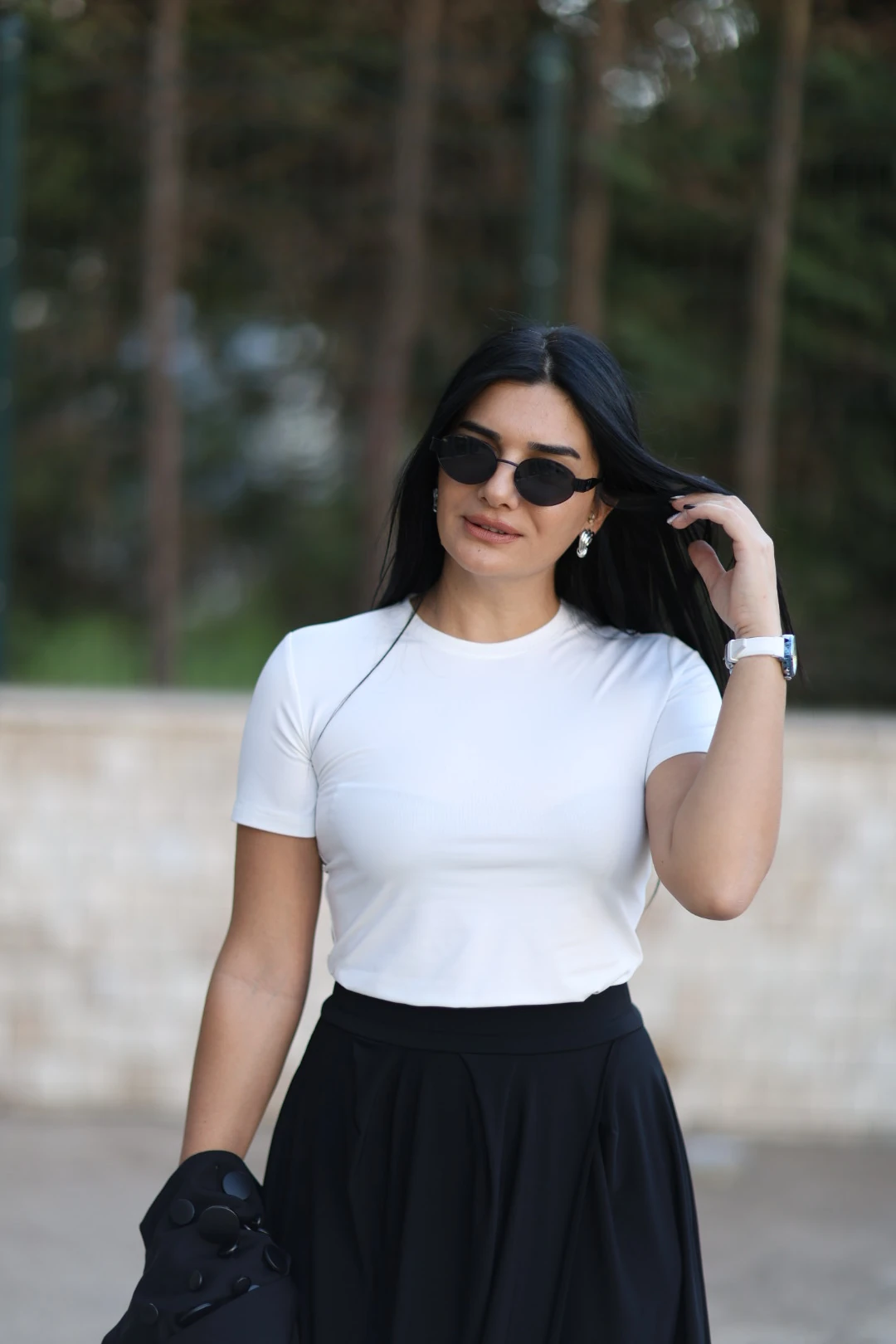 Kasha Kısa Kol Basic Tişört-Beyaz