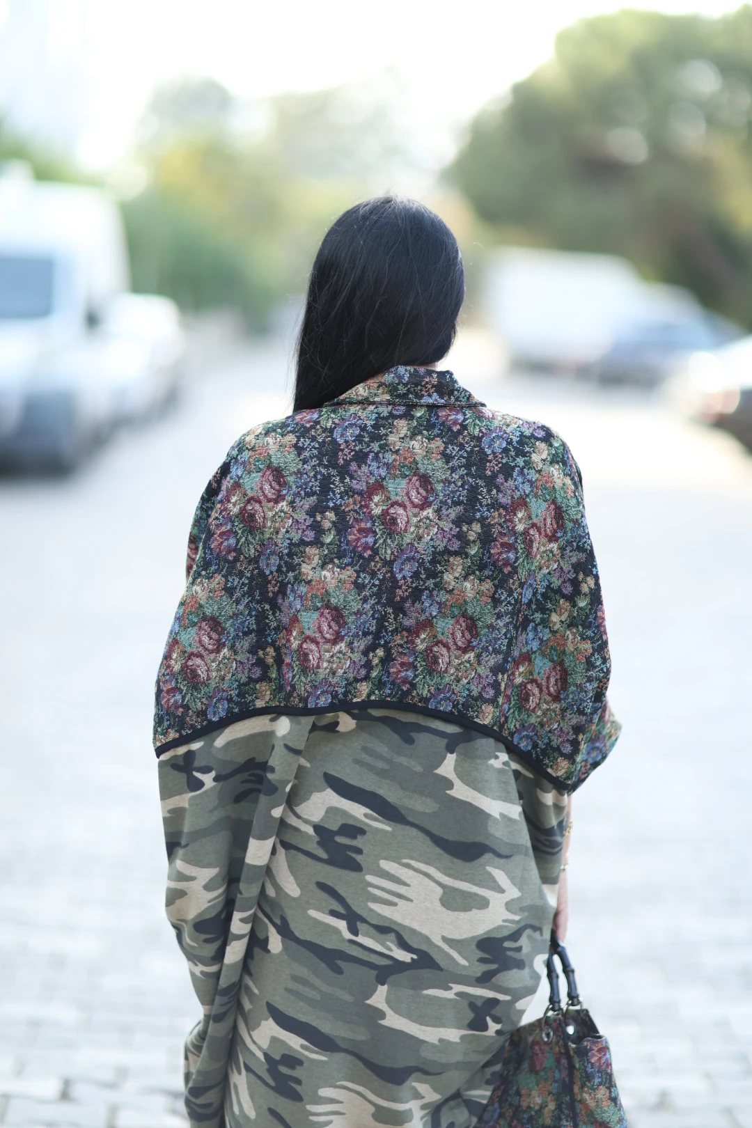 Kamuflaj Detaylı Tasarım Trençkot-Çokrenkli