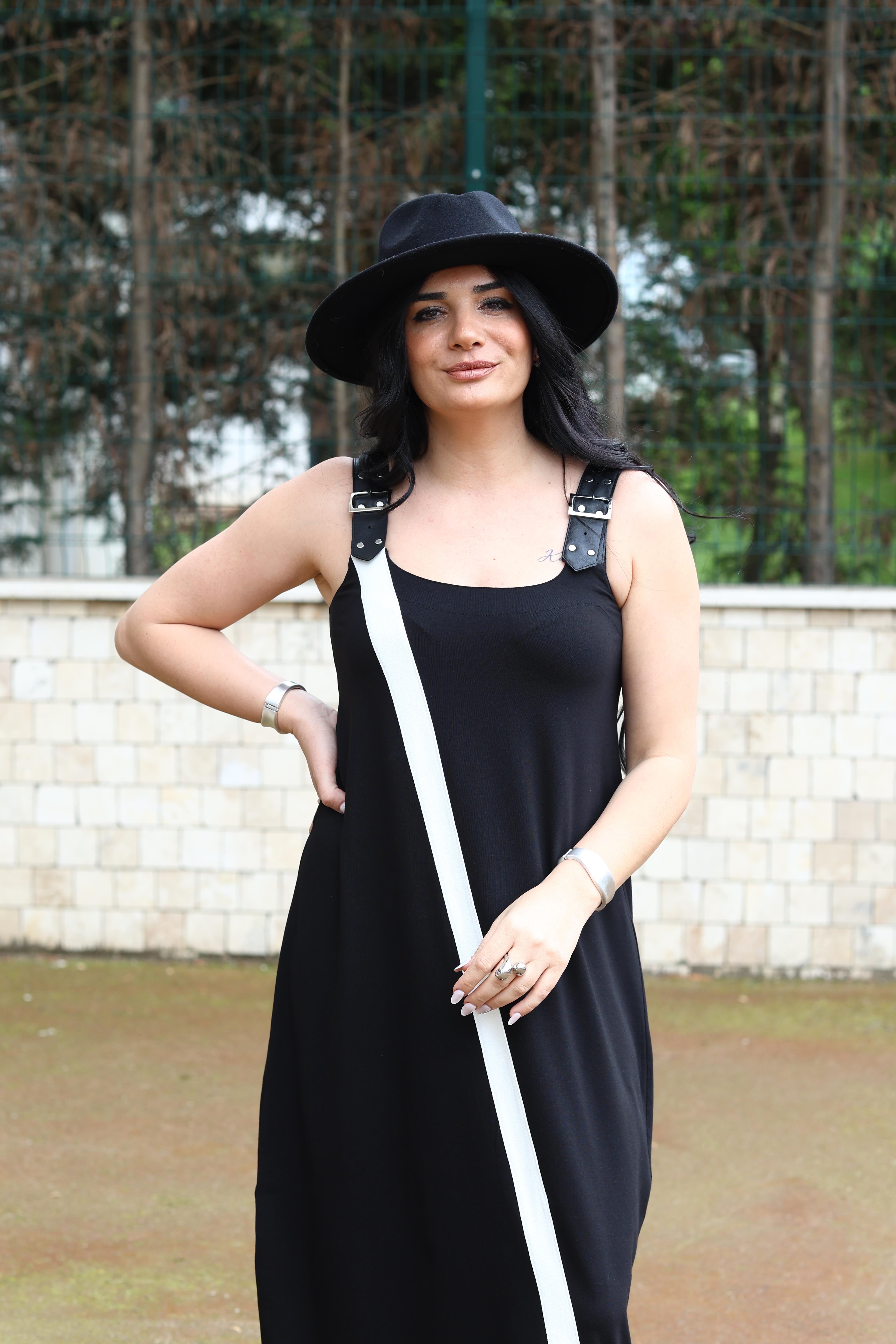 Kemer Askılı Elbise 