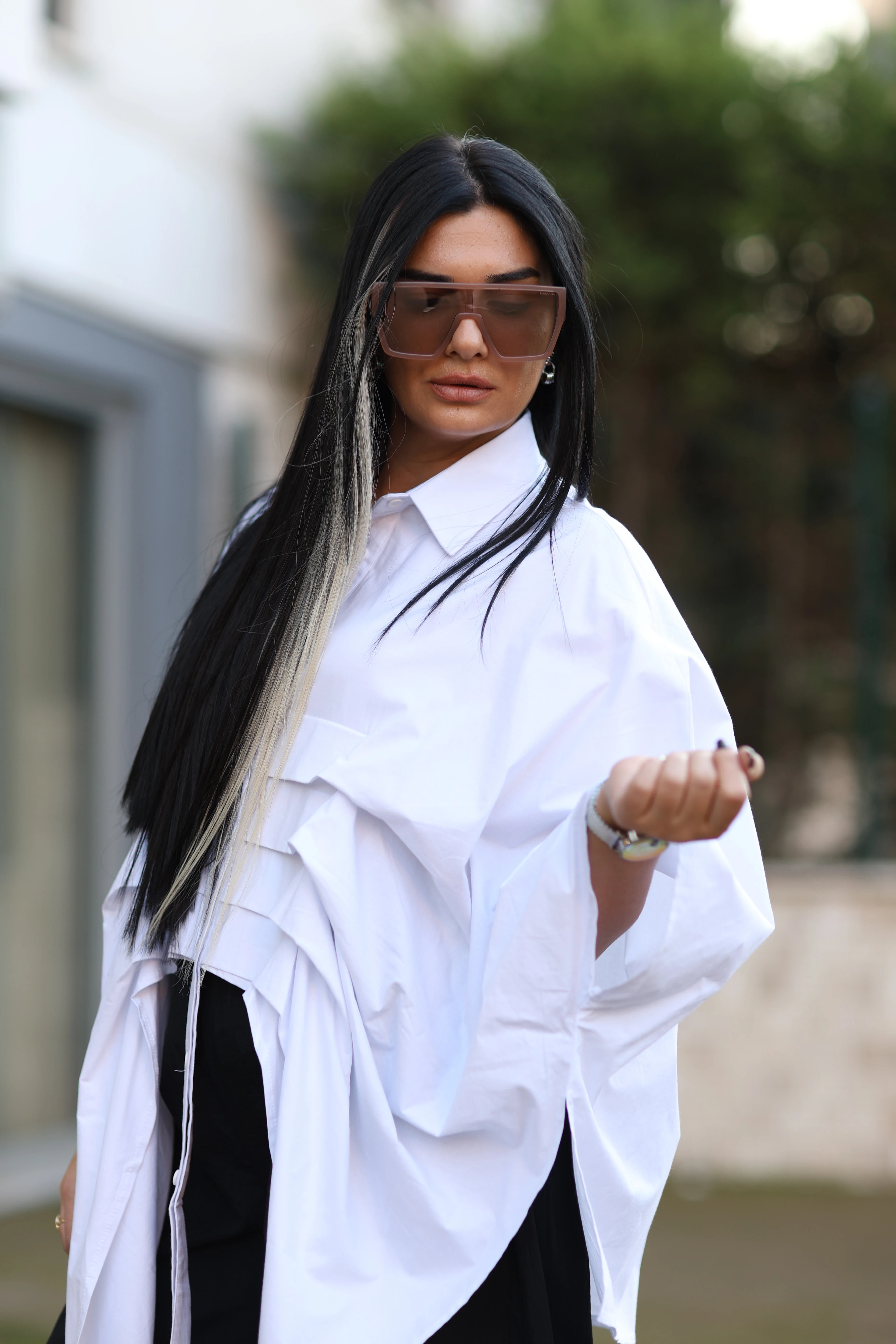 H4 Tasarım Gömlek-Beyaz