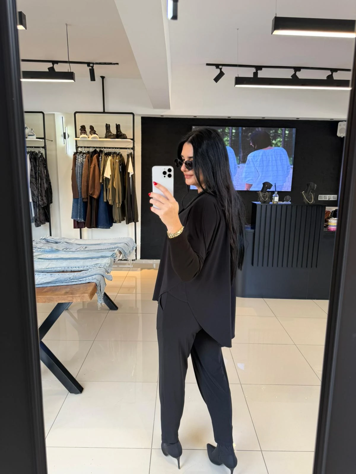 Nilmark Salaş Bluz-Siyah