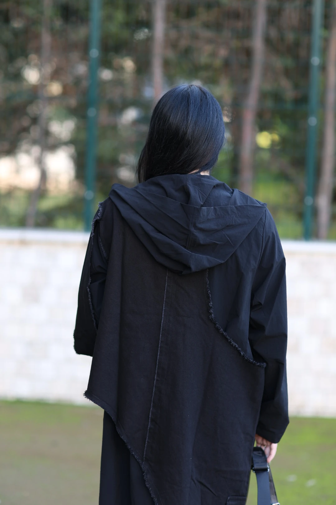 H4 Tasarım Trençkot-Siyah