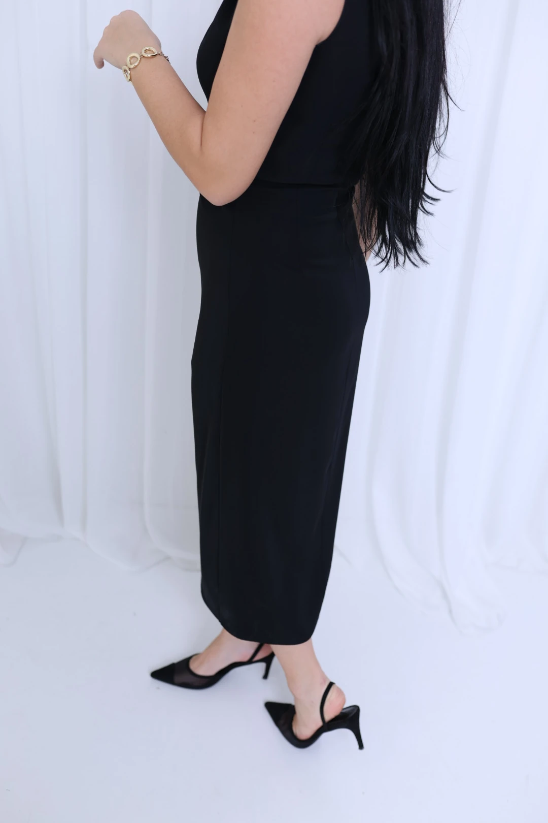 Tasarım Siyah Elbise-Siyah