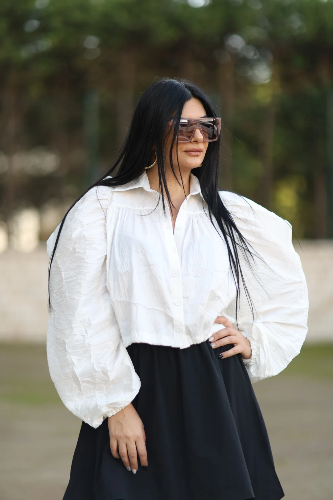 H4 Tasarım Ceket-Beyaz