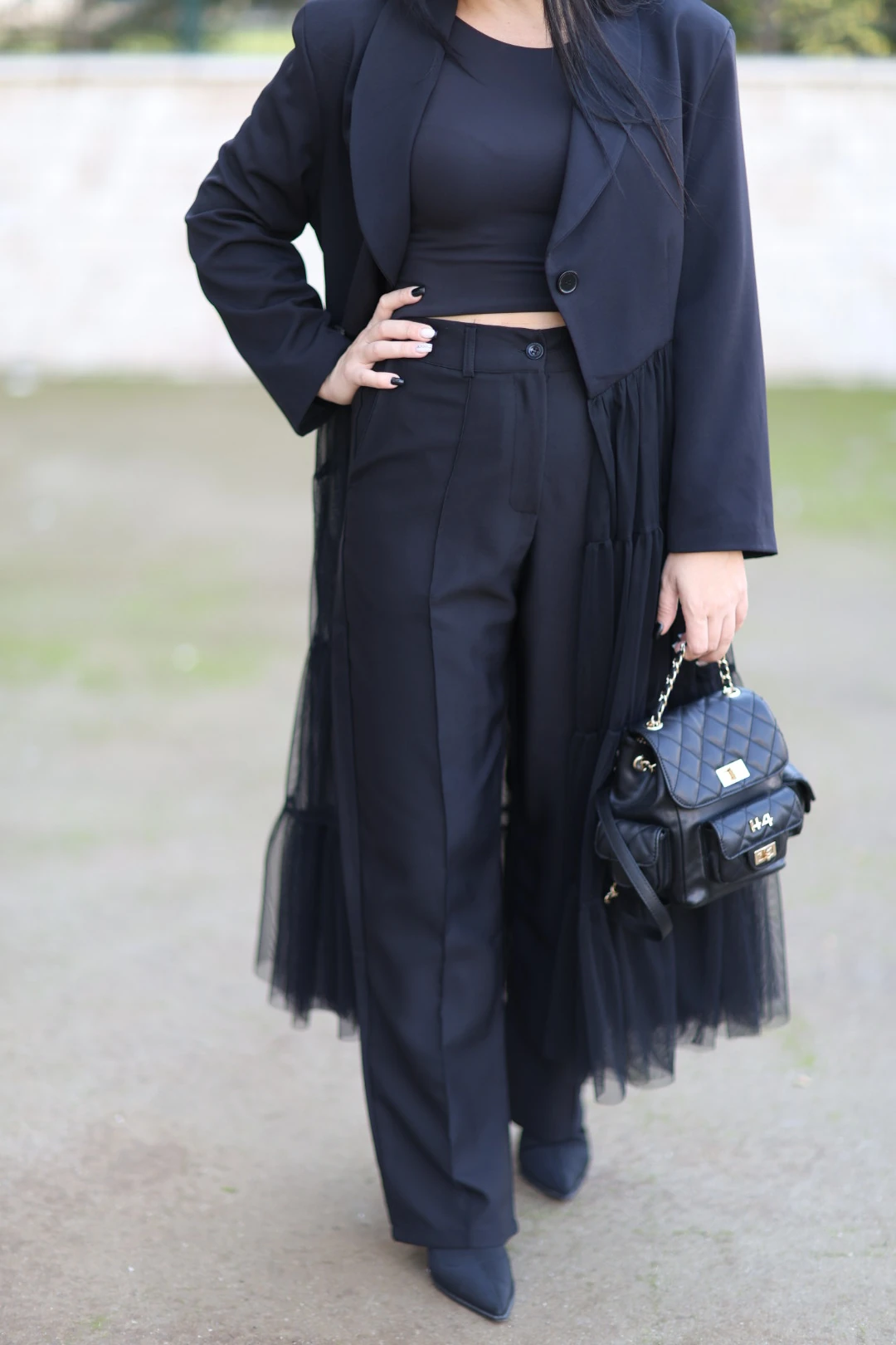 H4 Tasarım Pantolon-Siyah