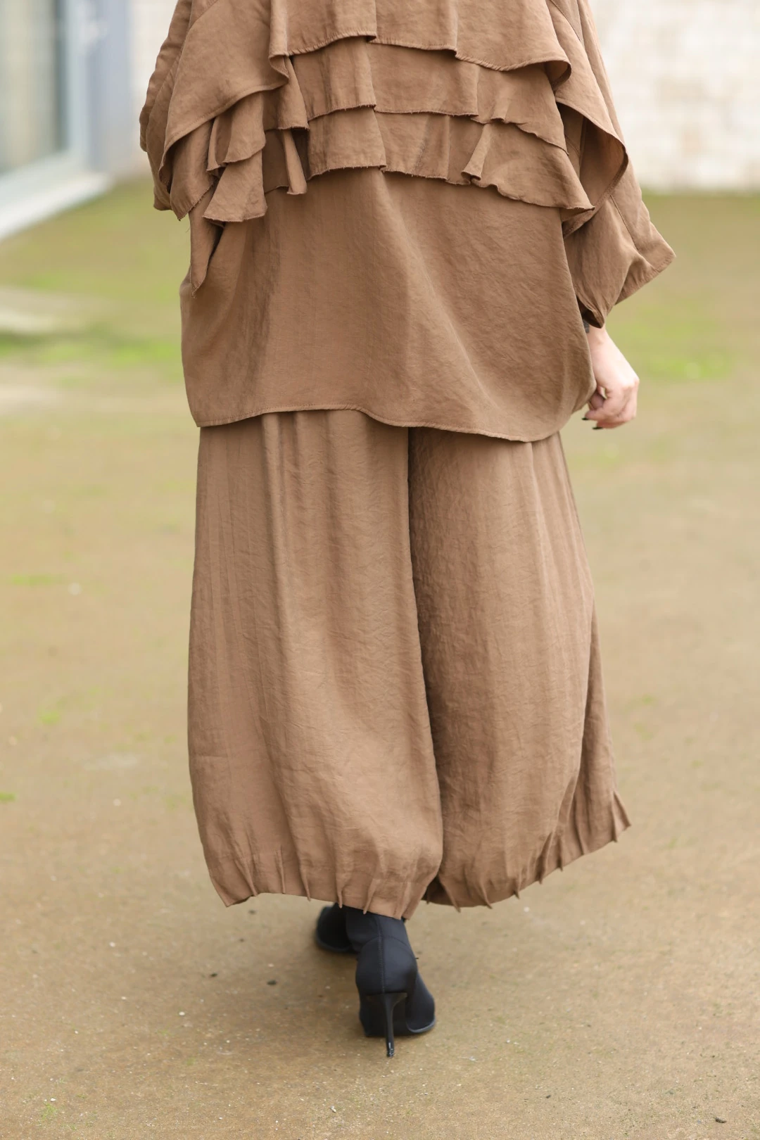 H4 Tasarım Pantolon-Kahverengi