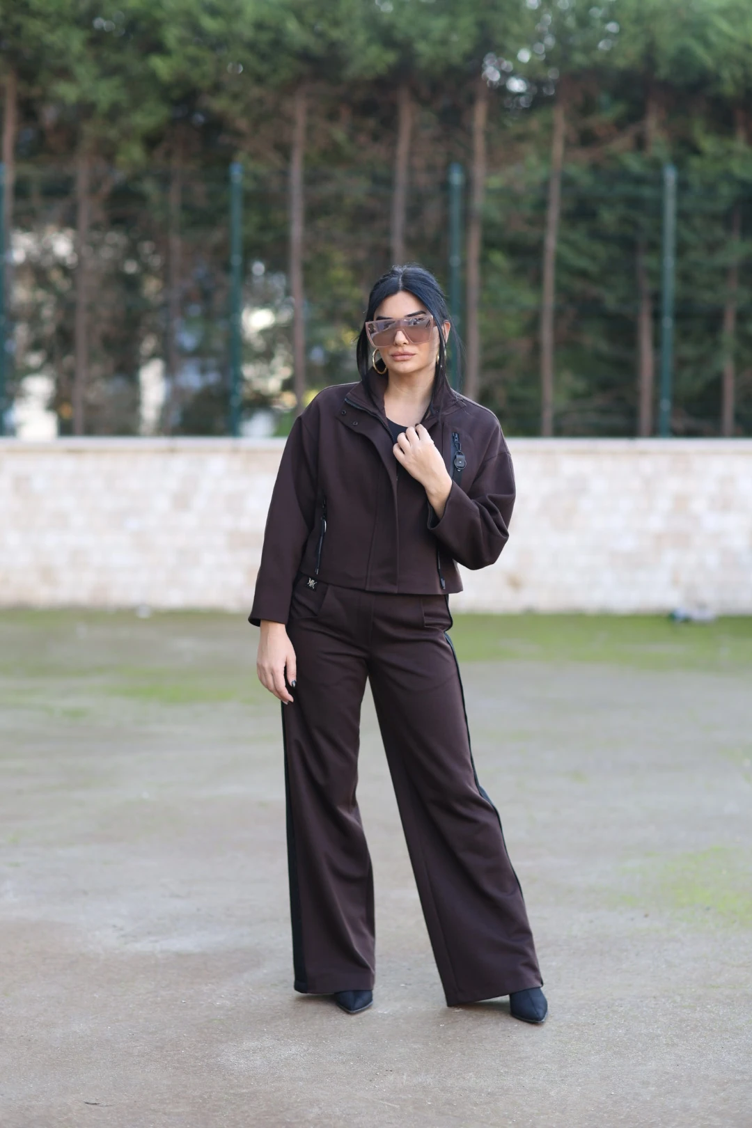 Kasha Tasarım Pantolon-Kahverengi