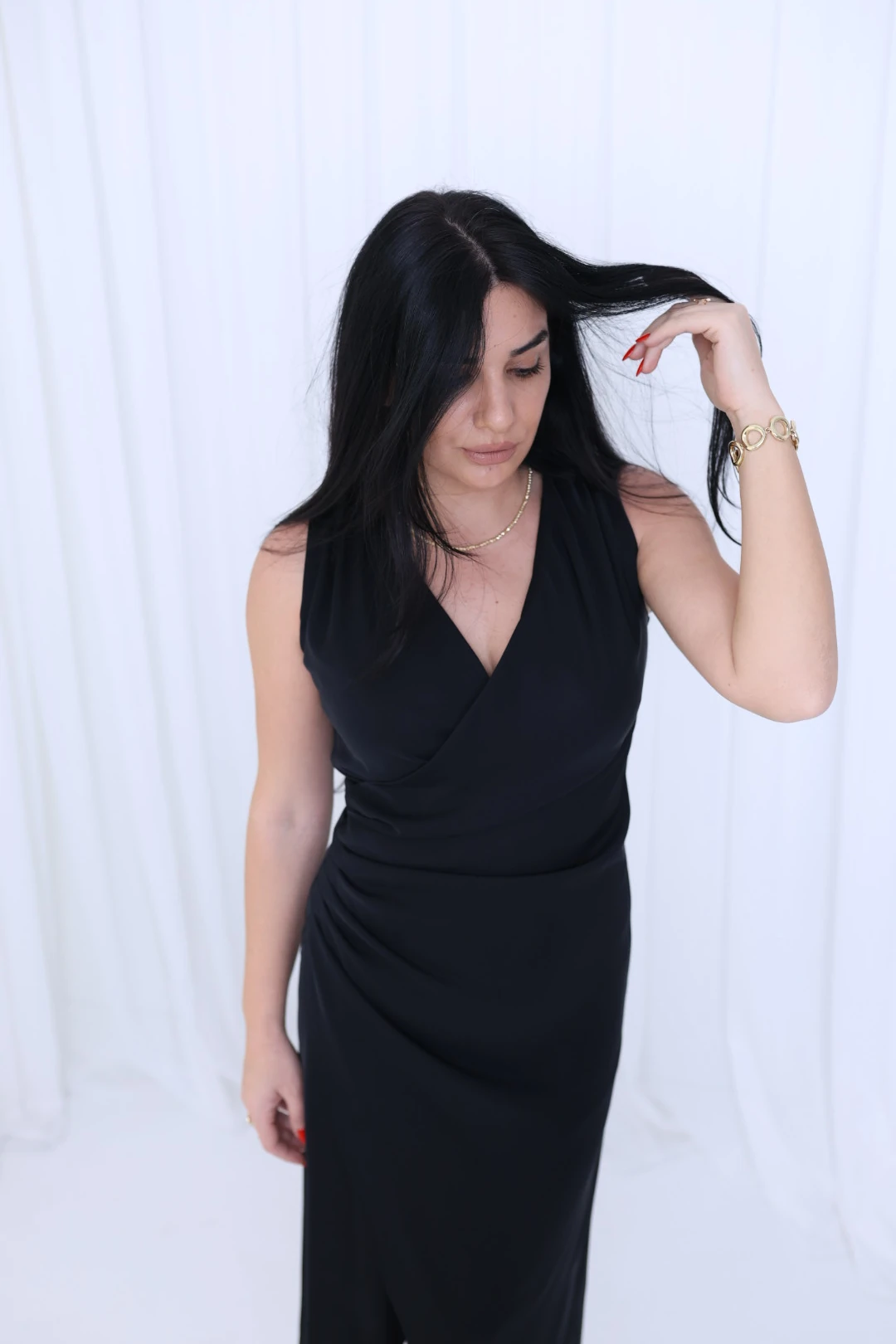 Tasarım Siyah Elbise-Siyah