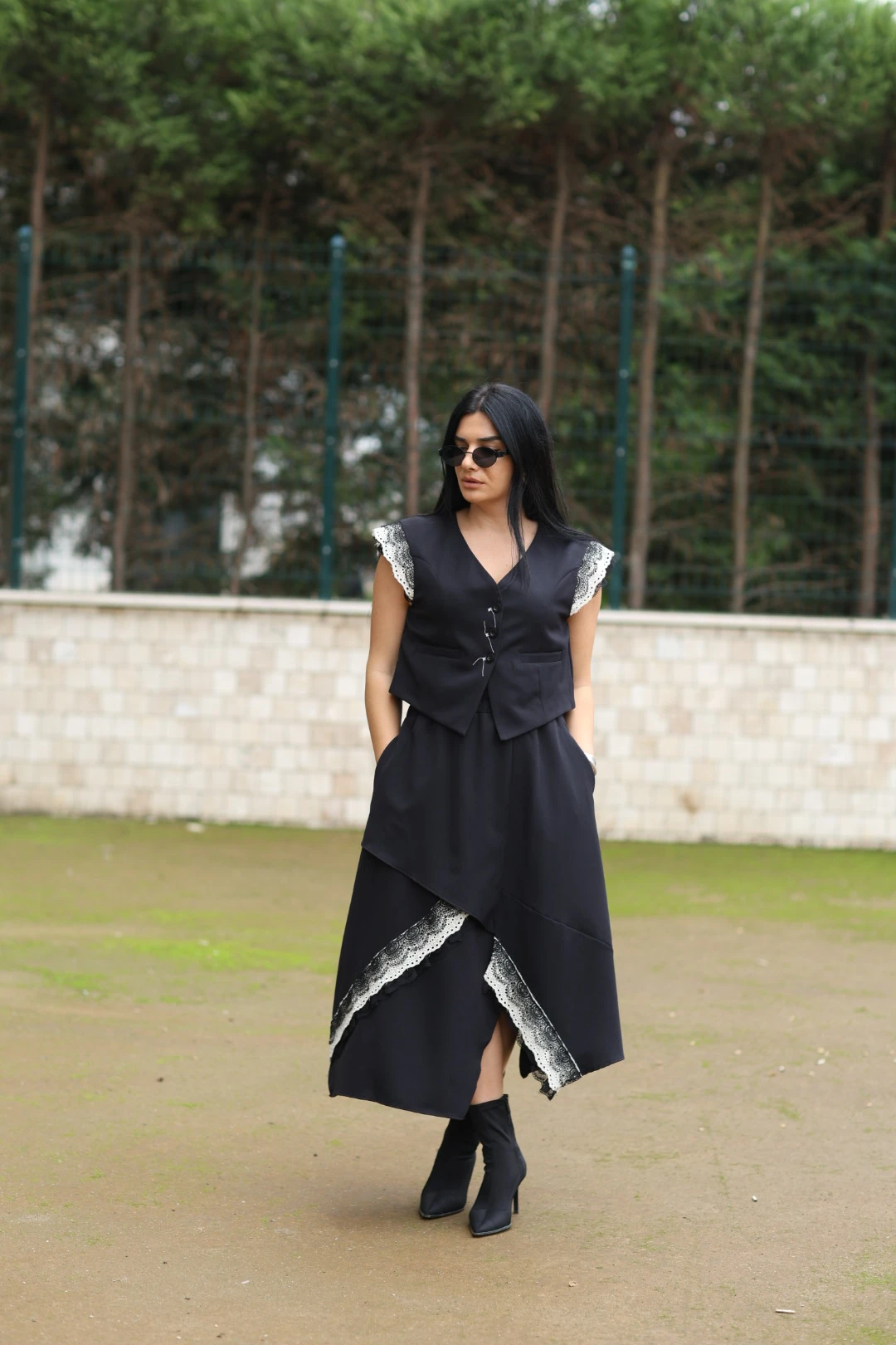 H4 Tasarım Yelek-Siyah