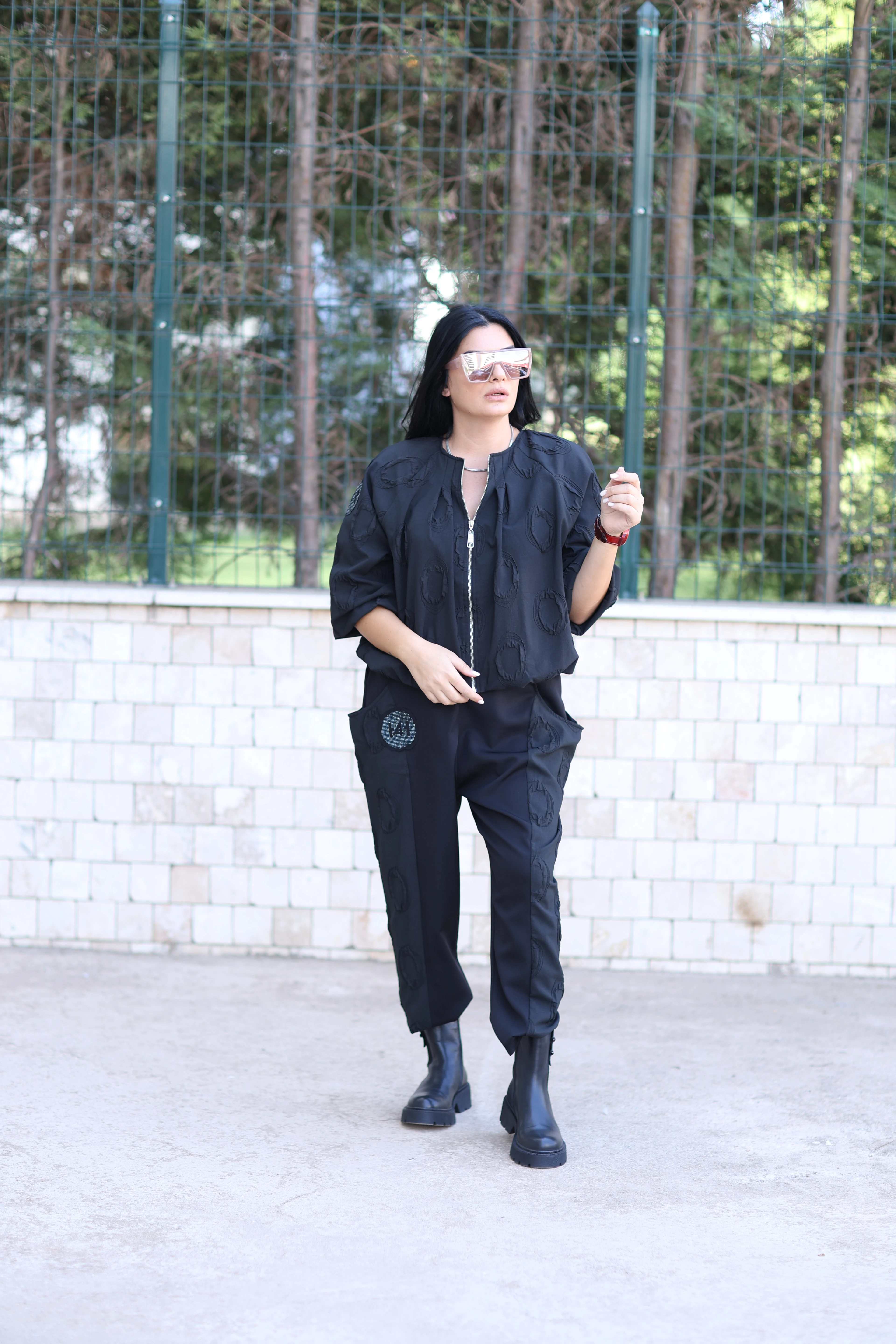 Fermuarlı Sweat - Siyah 