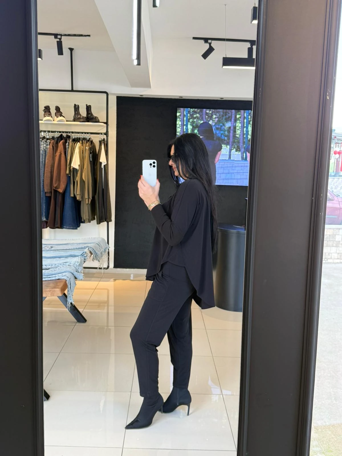 Nilmark Salaş Bluz-Siyah