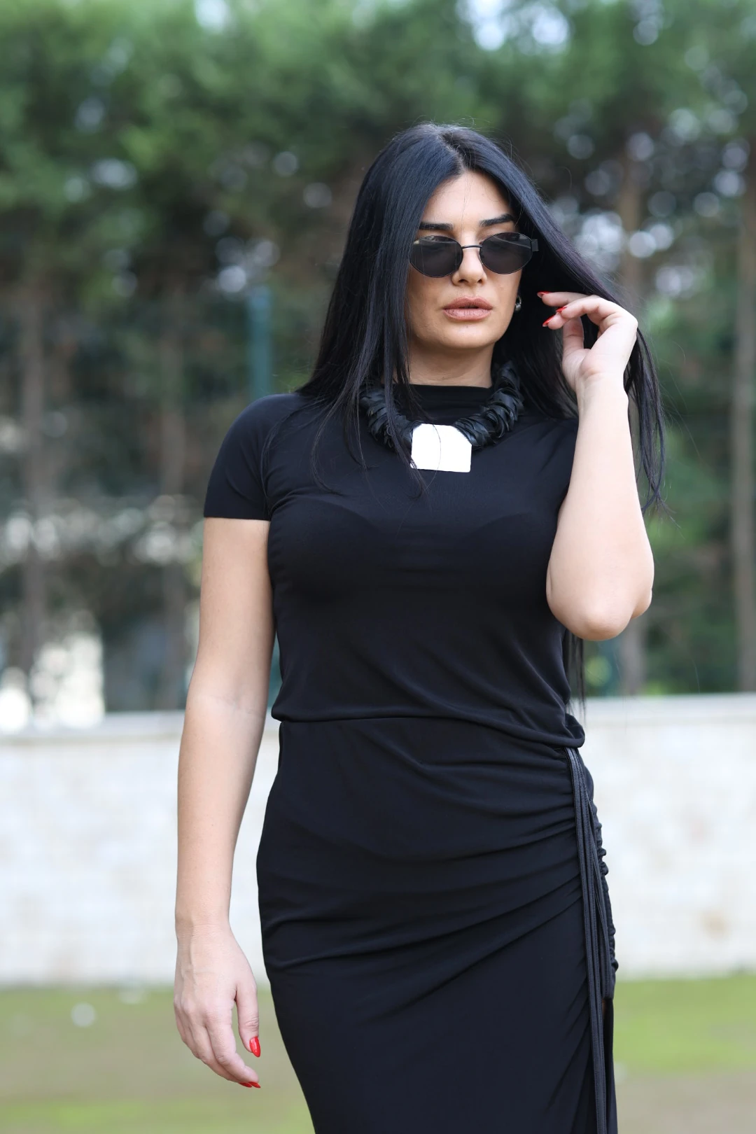 Nilmark Tasarım Bluz-Siyah