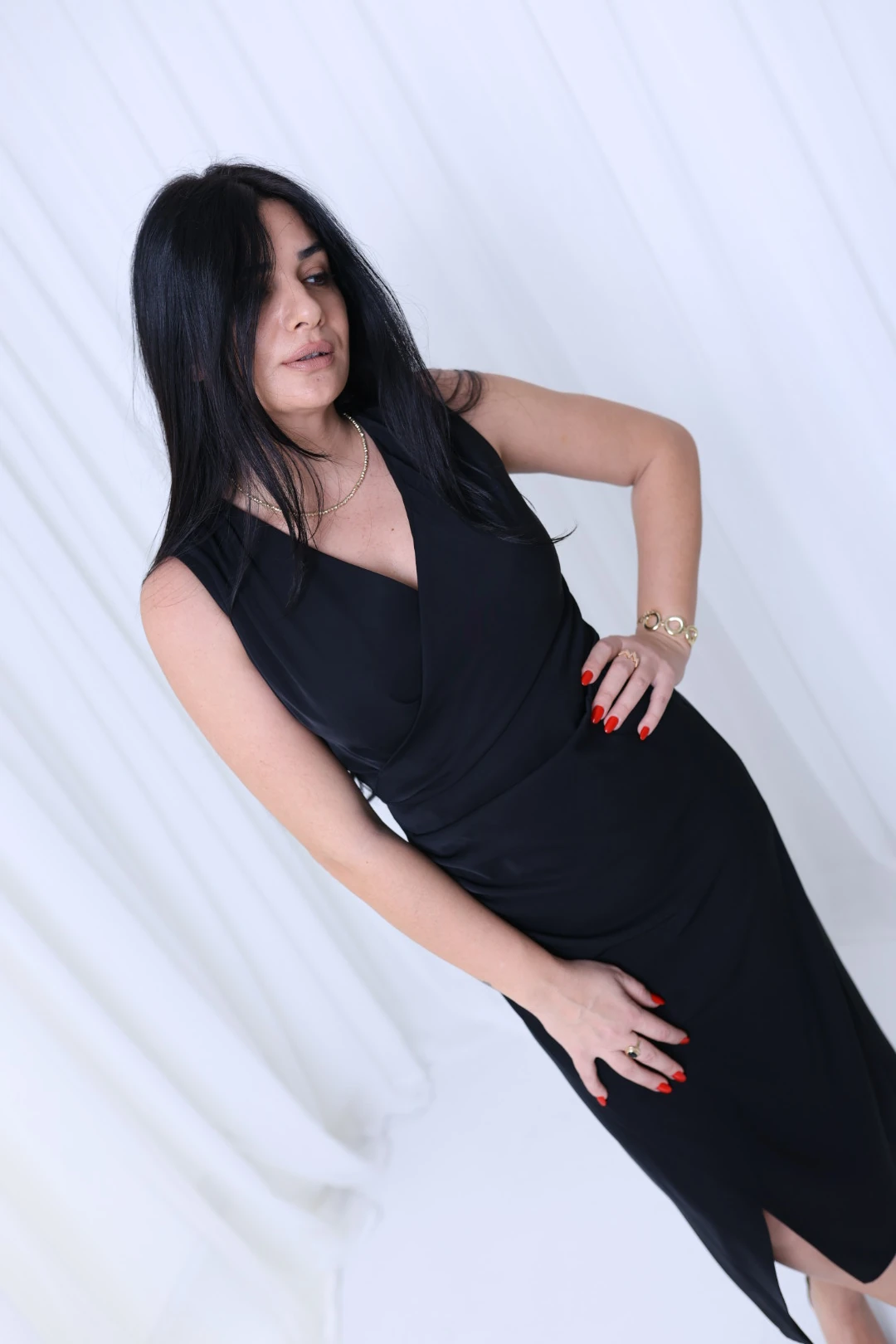 Tasarım Siyah Elbise-Siyah