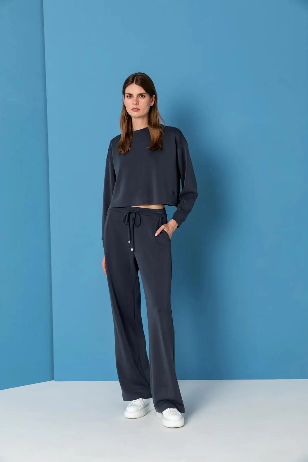 Antrasit Modal Bol Paça Eşofman