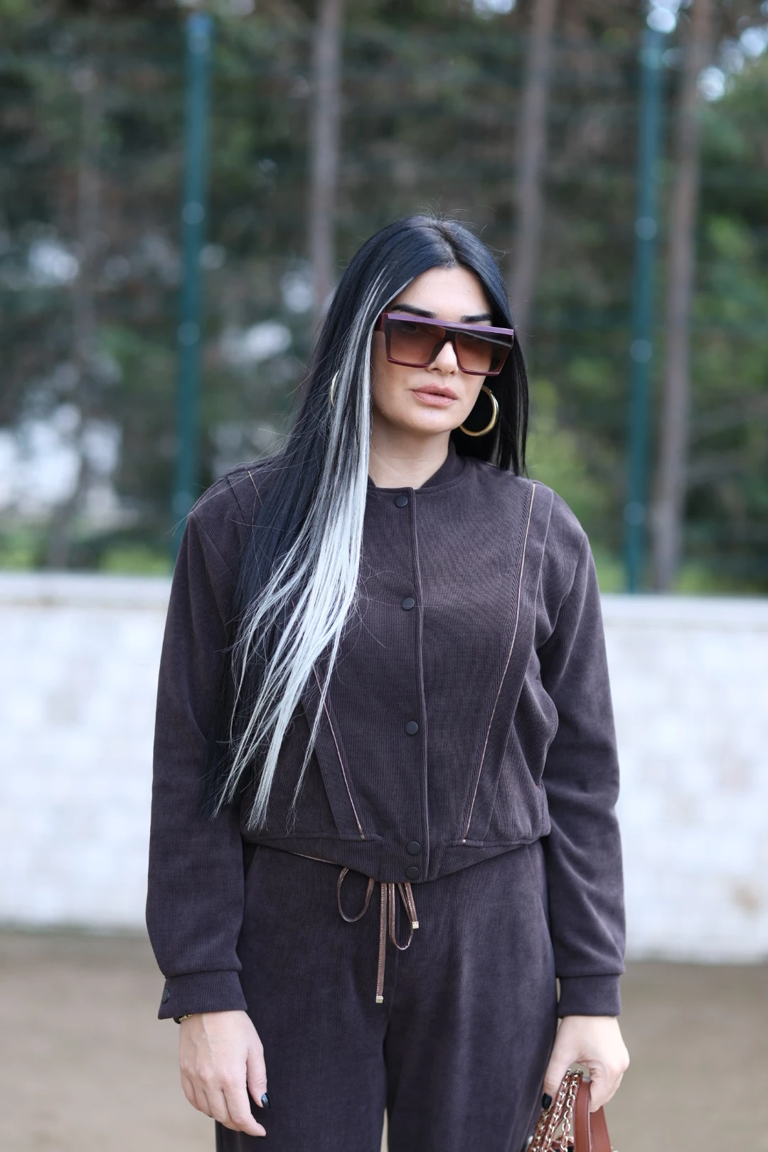 Kadife Bomber Tasarım Ceket